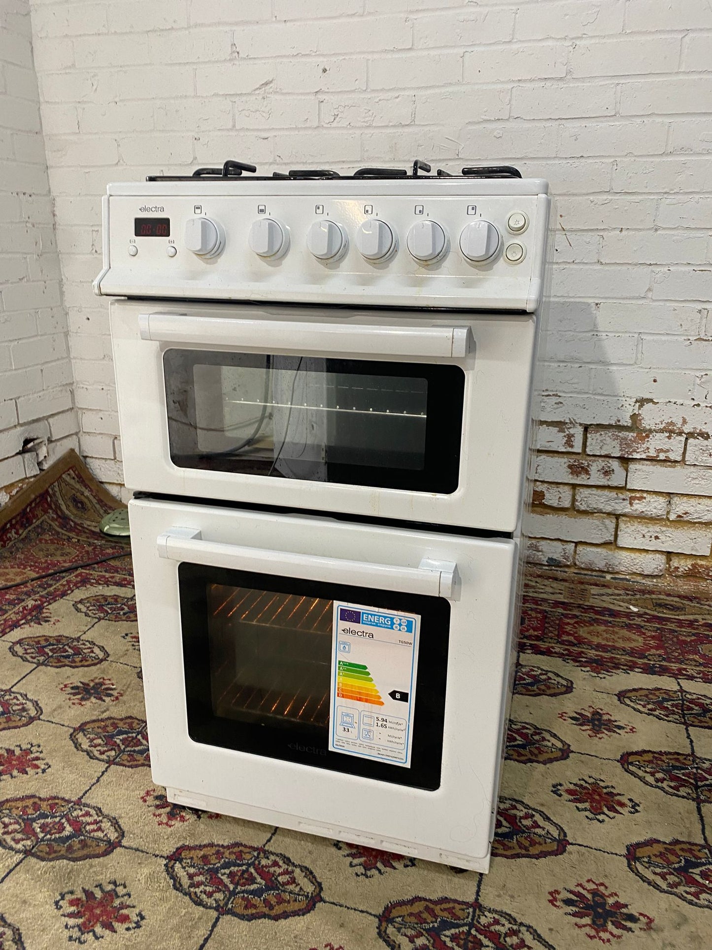 🚚Beautiful 50 CM Electra White Gas Cooker Oven/Grill For Sale