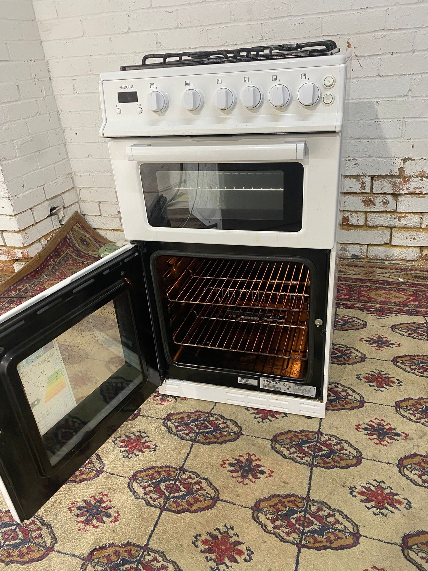 🚚Beautiful 50 CM Electra White Gas Cooker Oven/Grill For Sale