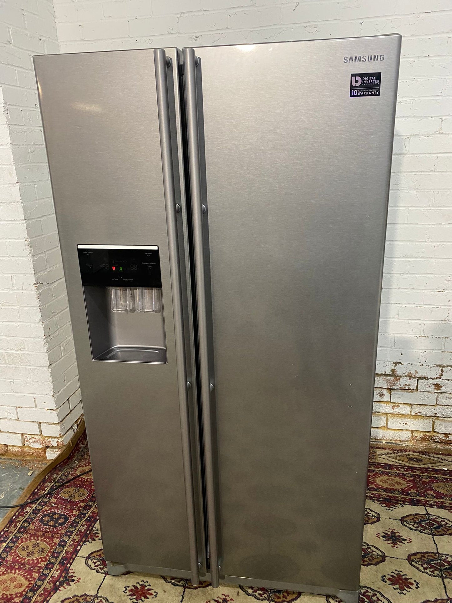 🚚Samsung Double Door Plumb In With Icemaker American Fridge Freezer For Sale