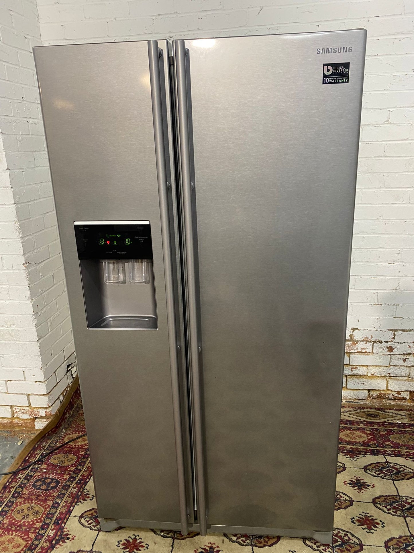 🚚Samsung Double Door Plumb In With Icemaker American Fridge Freezer For Sale