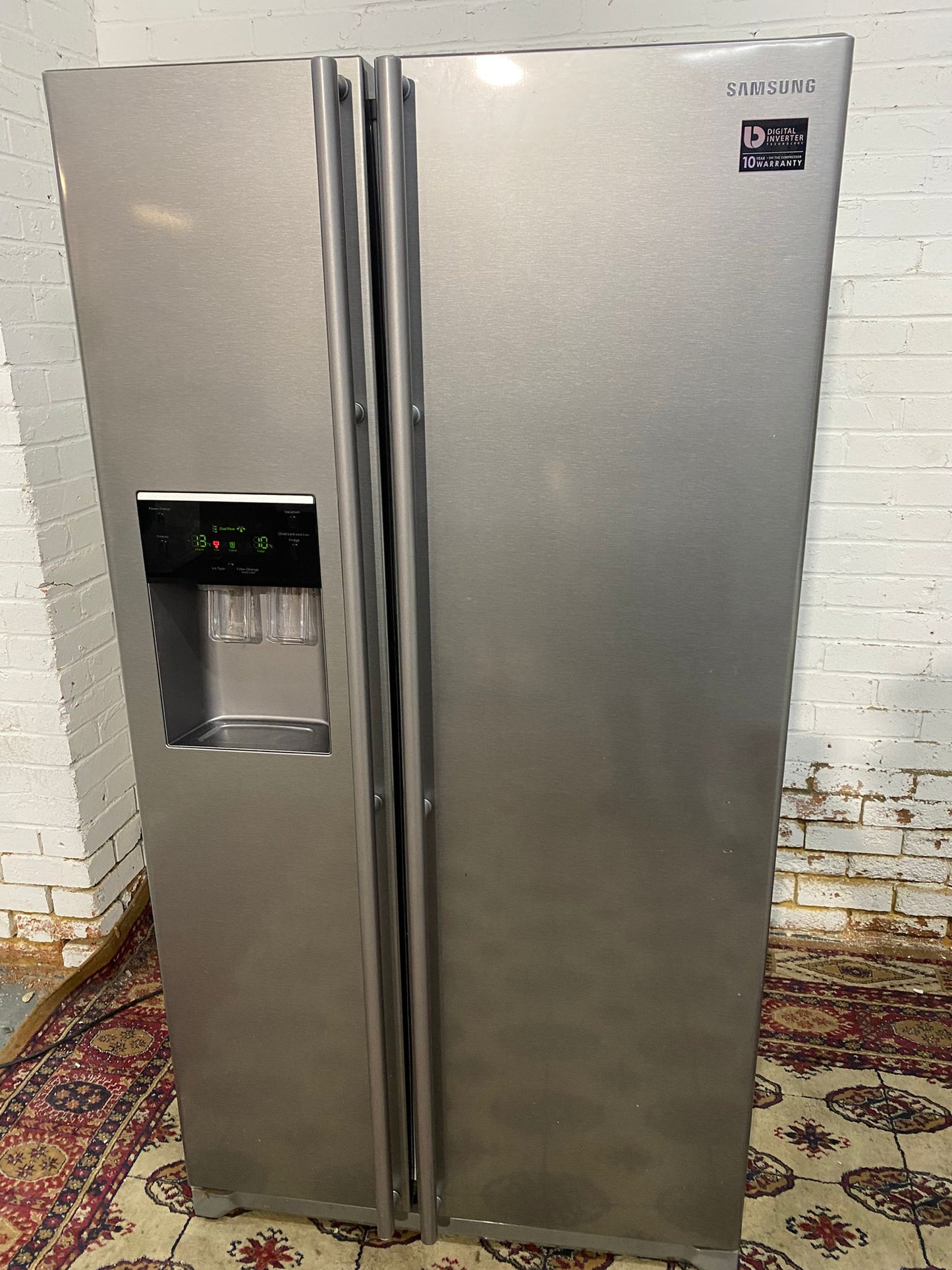 🚚Samsung Double Door Plumb In With Icemaker American Fridge Freezer For Sale