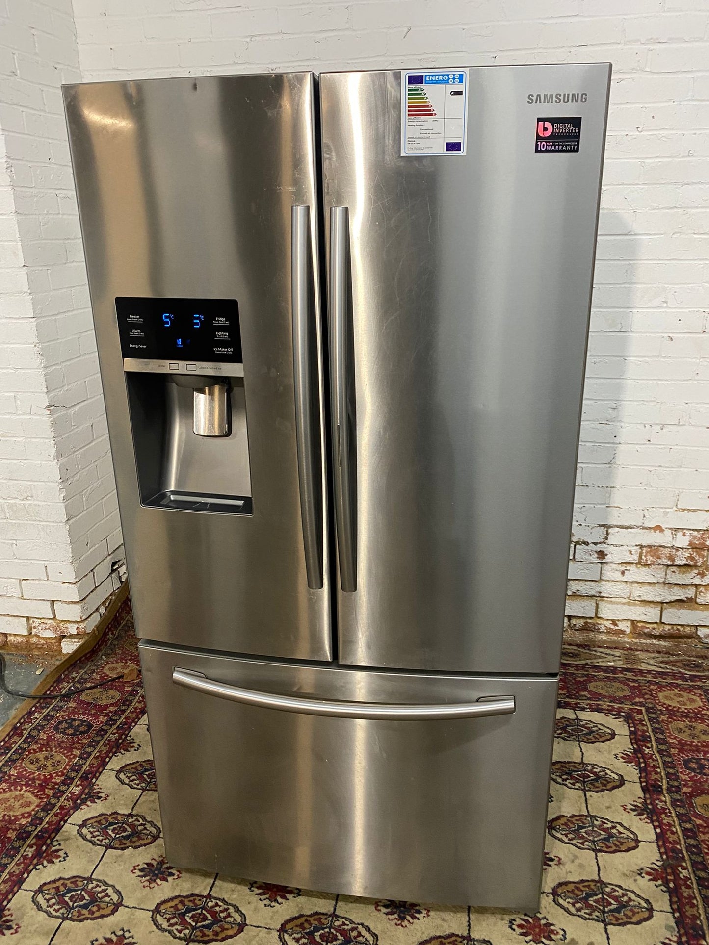 Samsung 3Doors French Style Plumb In Fridge Freezer With IceMaker For Sale