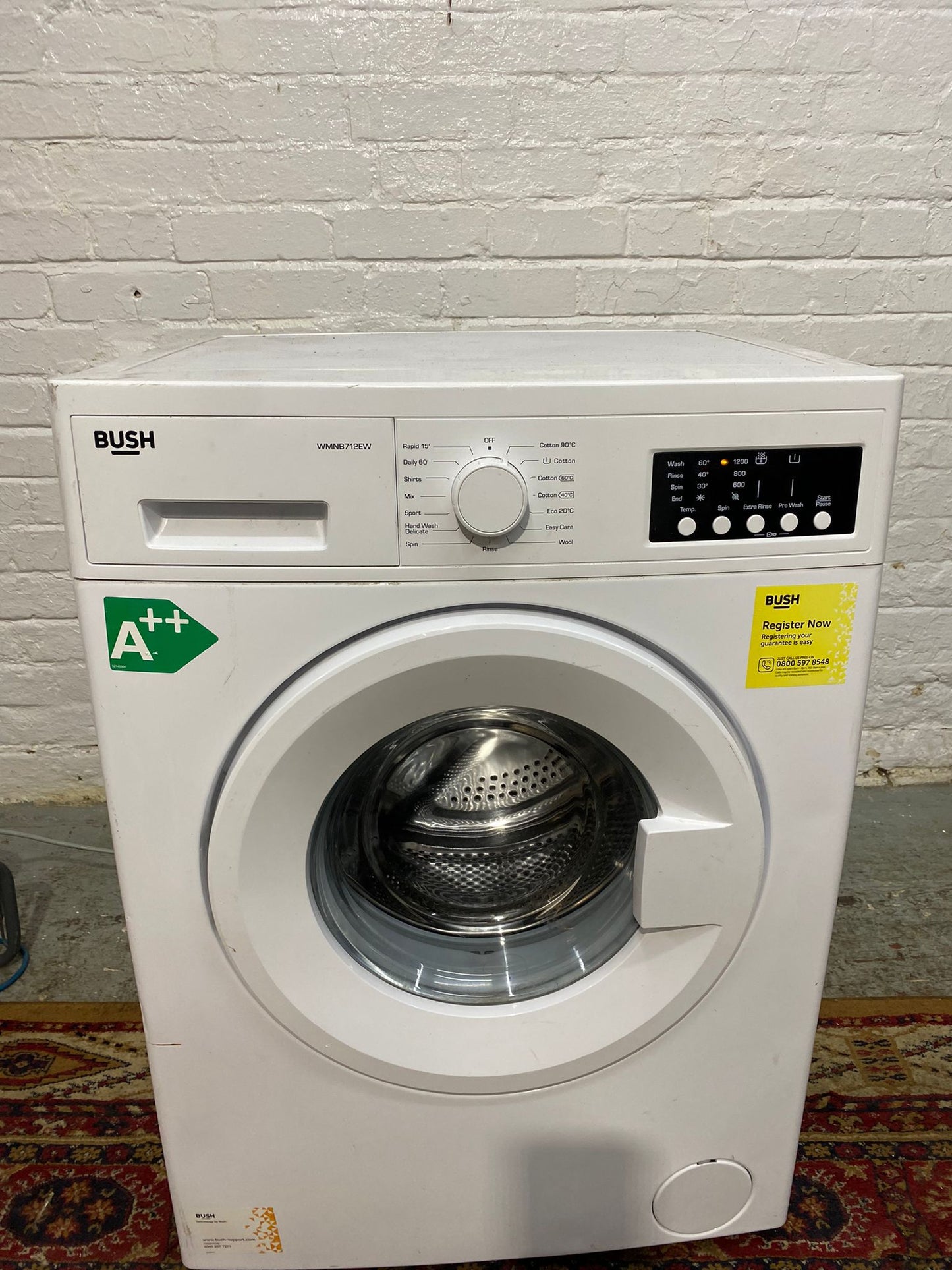 Beautiful Bush 8KG Washing Machine For Sale