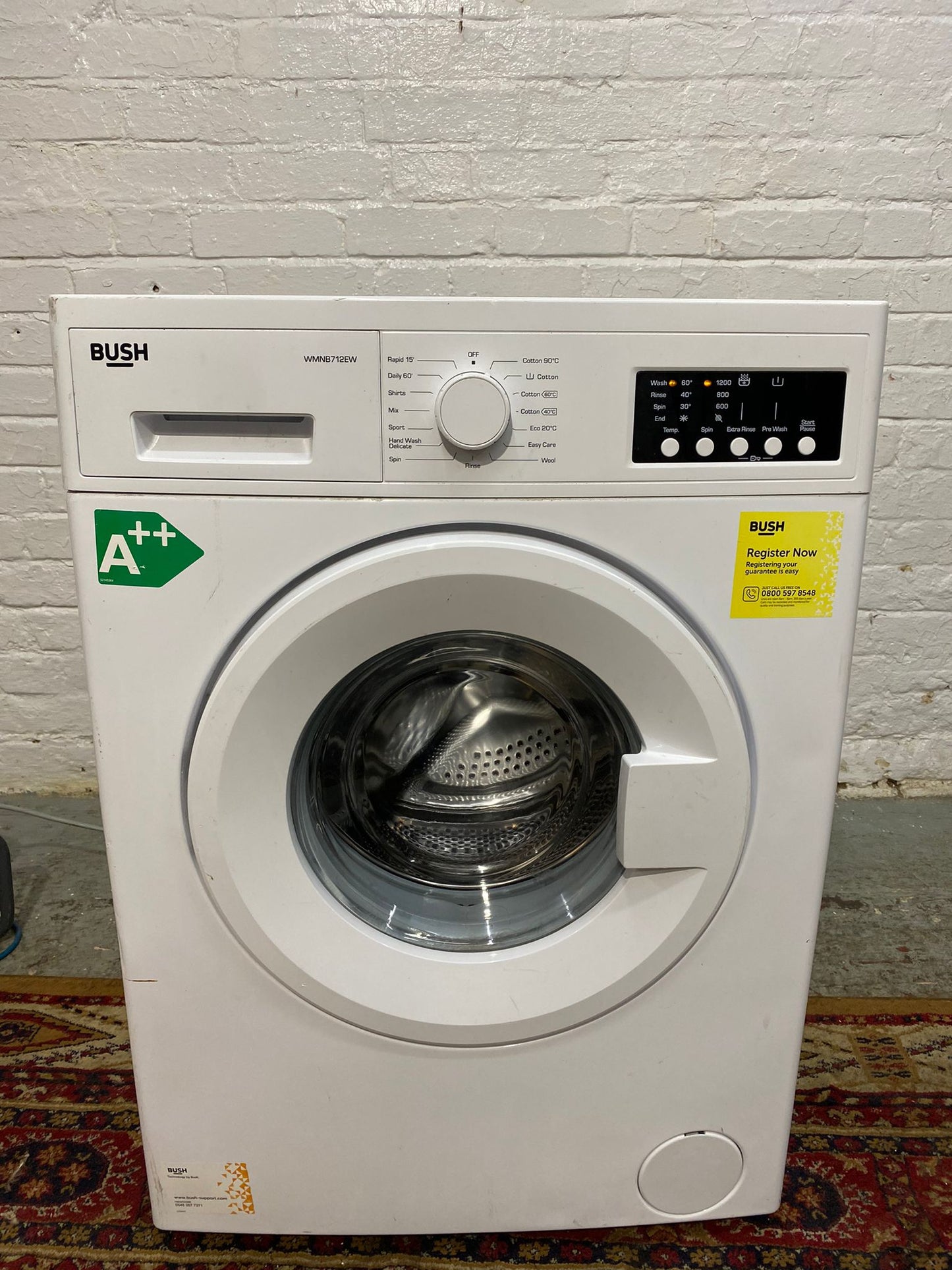 Beautiful Bush 8KG Washing Machine For Sale