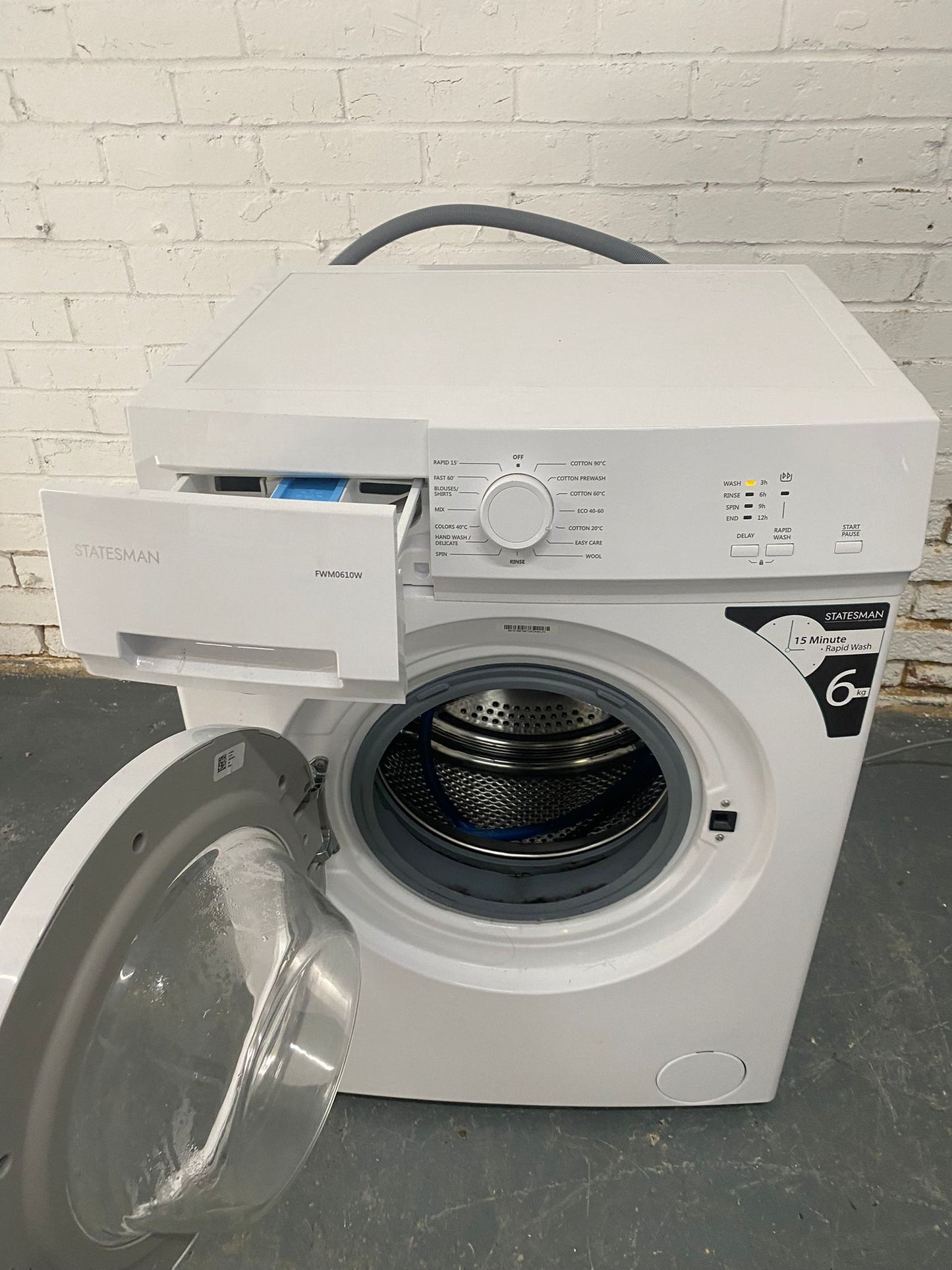 FREE DELIVERY Beautiful Stateman 6KG Slim Washing Machine  For Sale