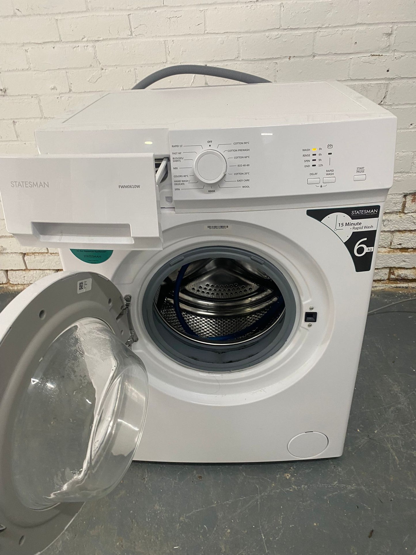 FREE DELIVERY Beautiful Stateman 6KG Slim Washing Machine  For Sale