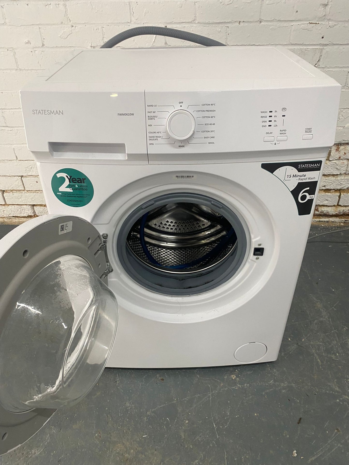 FREE DELIVERY Beautiful Stateman 6KG Slim Washing Machine  For Sale