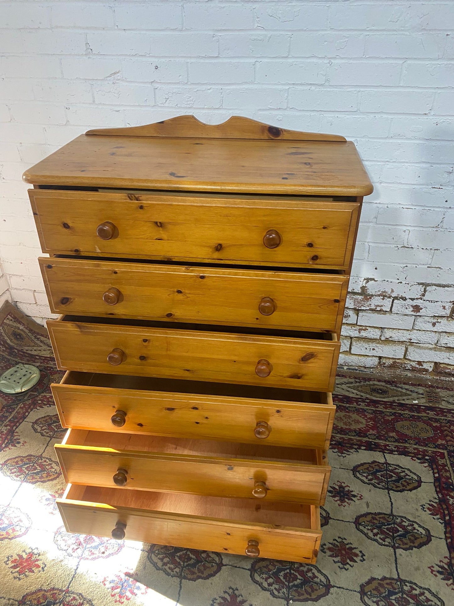 🚚Beautiful 6 Drawers Pine Chest Dresser For Sale