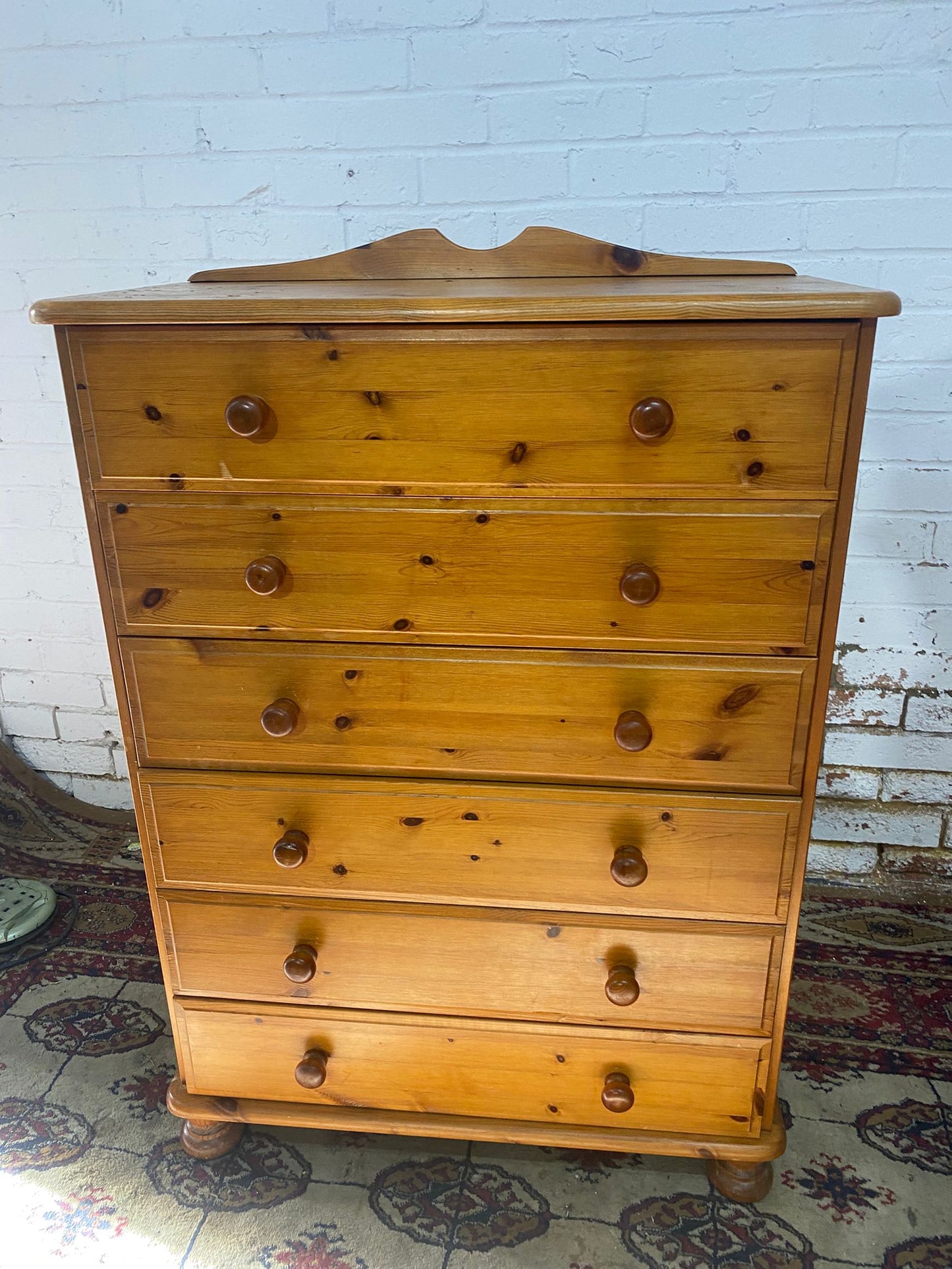 🚚Beautiful 6 Drawers Pine Chest Dresser For Sale