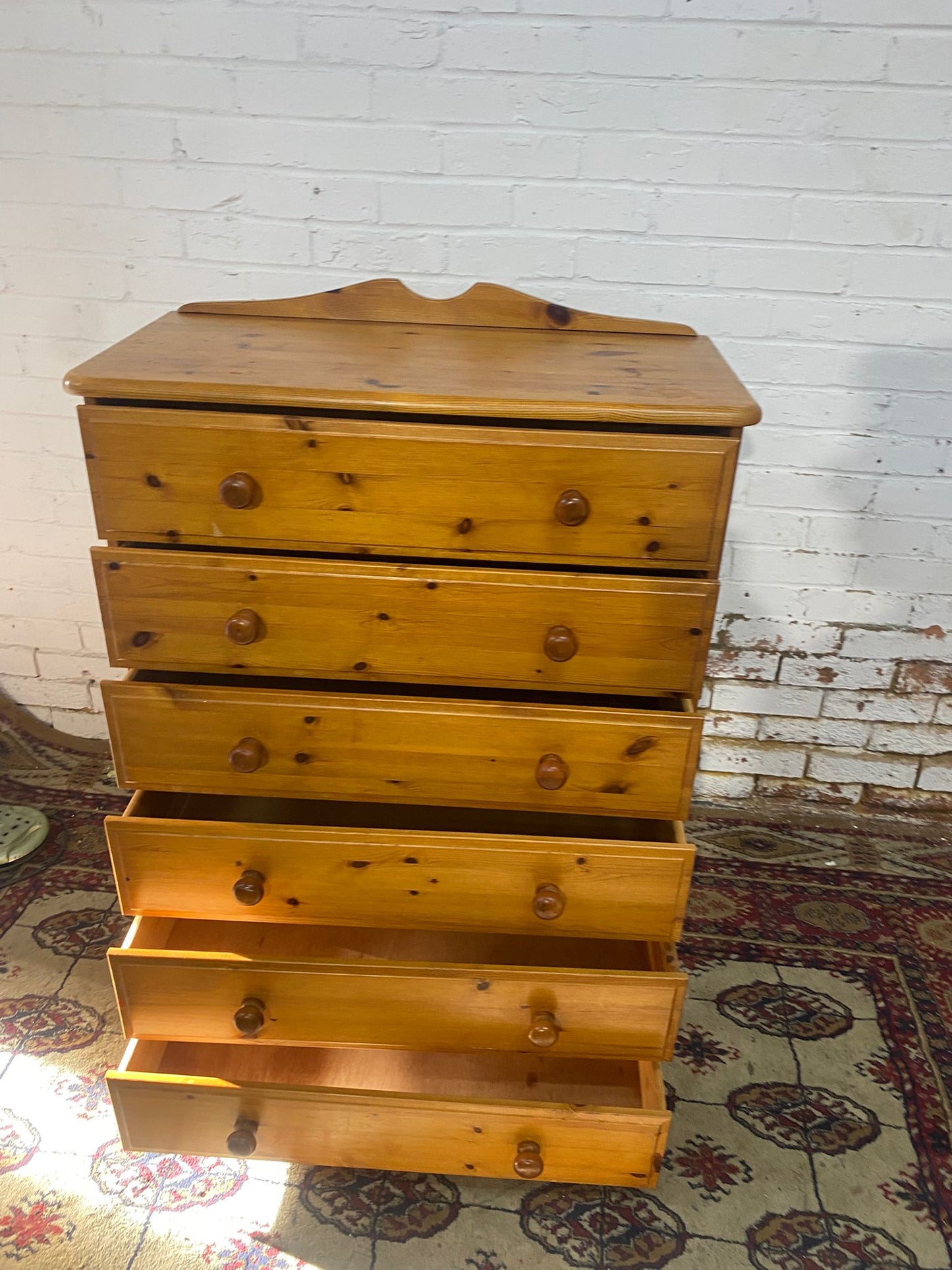 🚚Beautiful 6 Drawers Pine Chest Dresser For Sale