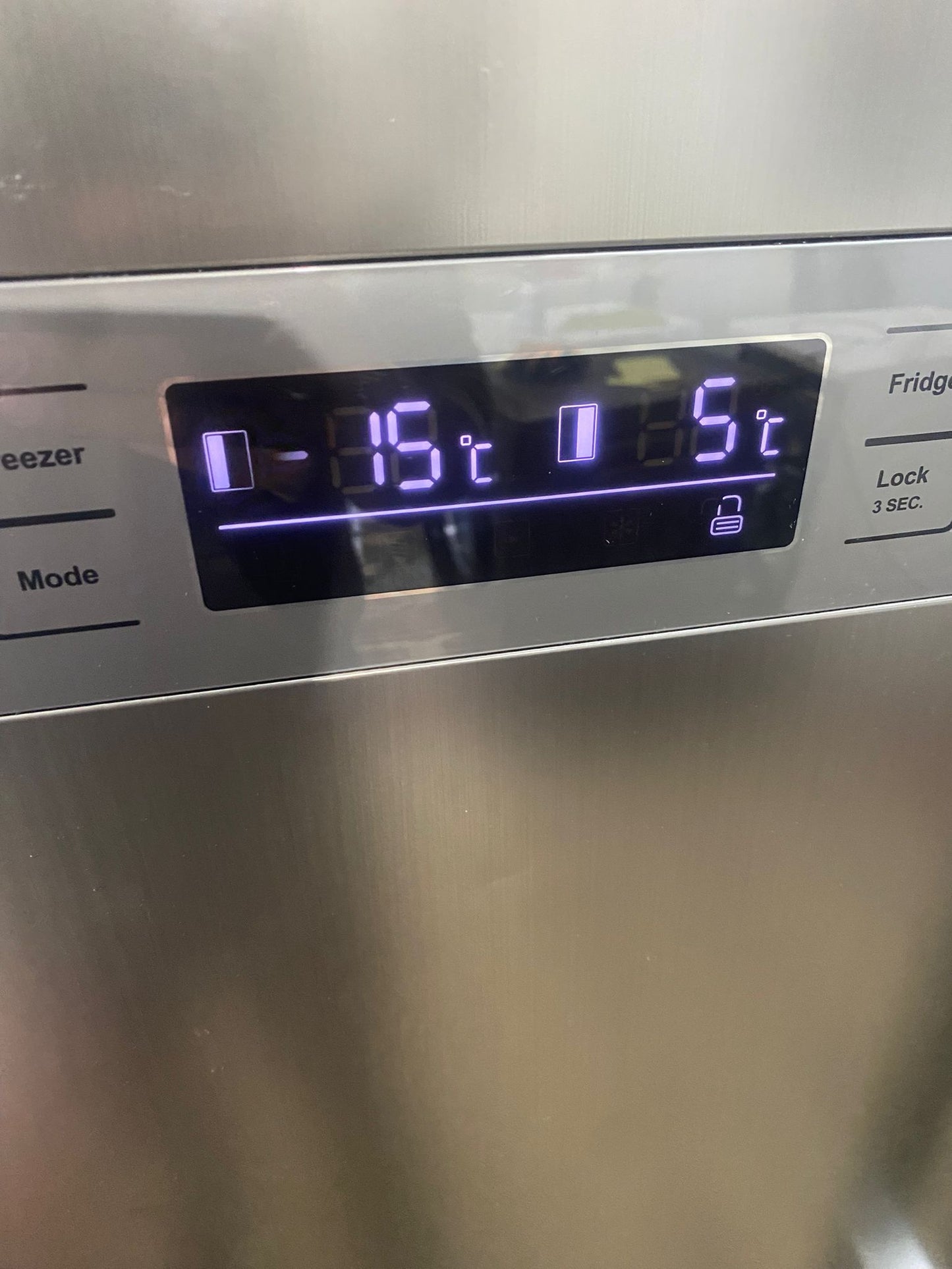 🚐Kenwood Grey Latest Model Double Door American Non Plumb Fridge Freezer For Sale