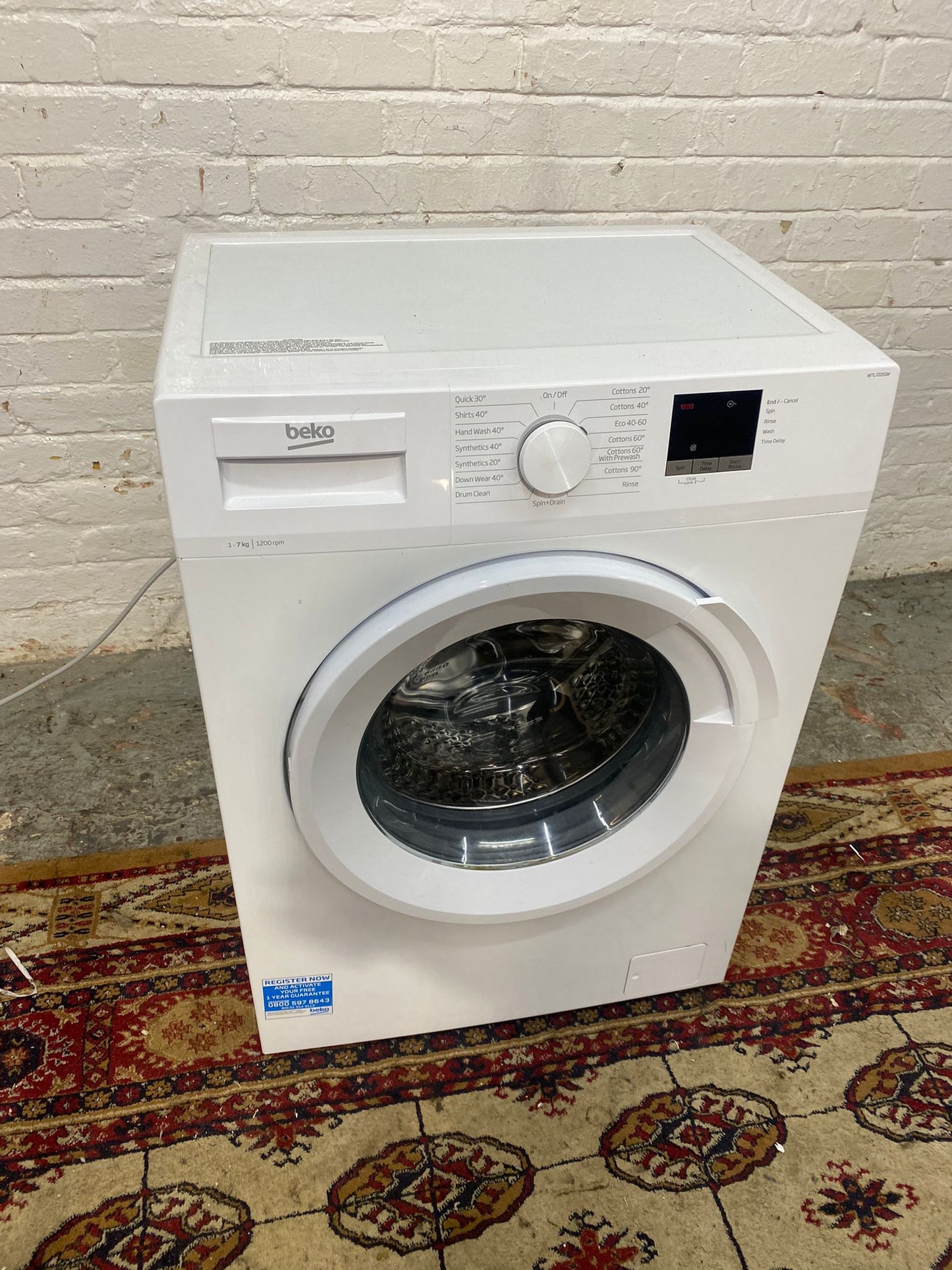 🚚Beautiful Beko 7KG A+ Energy Washing Machine For Sale