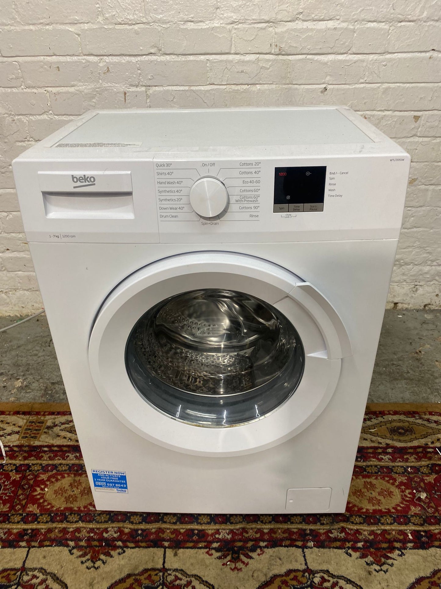 🚚Beautiful Beko 7KG A+ Energy Washing Machine For Sale