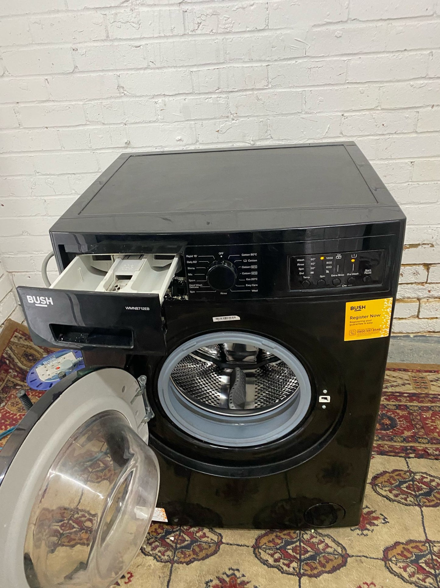 FREE DELIVERY Beautiful Bush 7KG Black A+ Energy Washing Machine For Sale