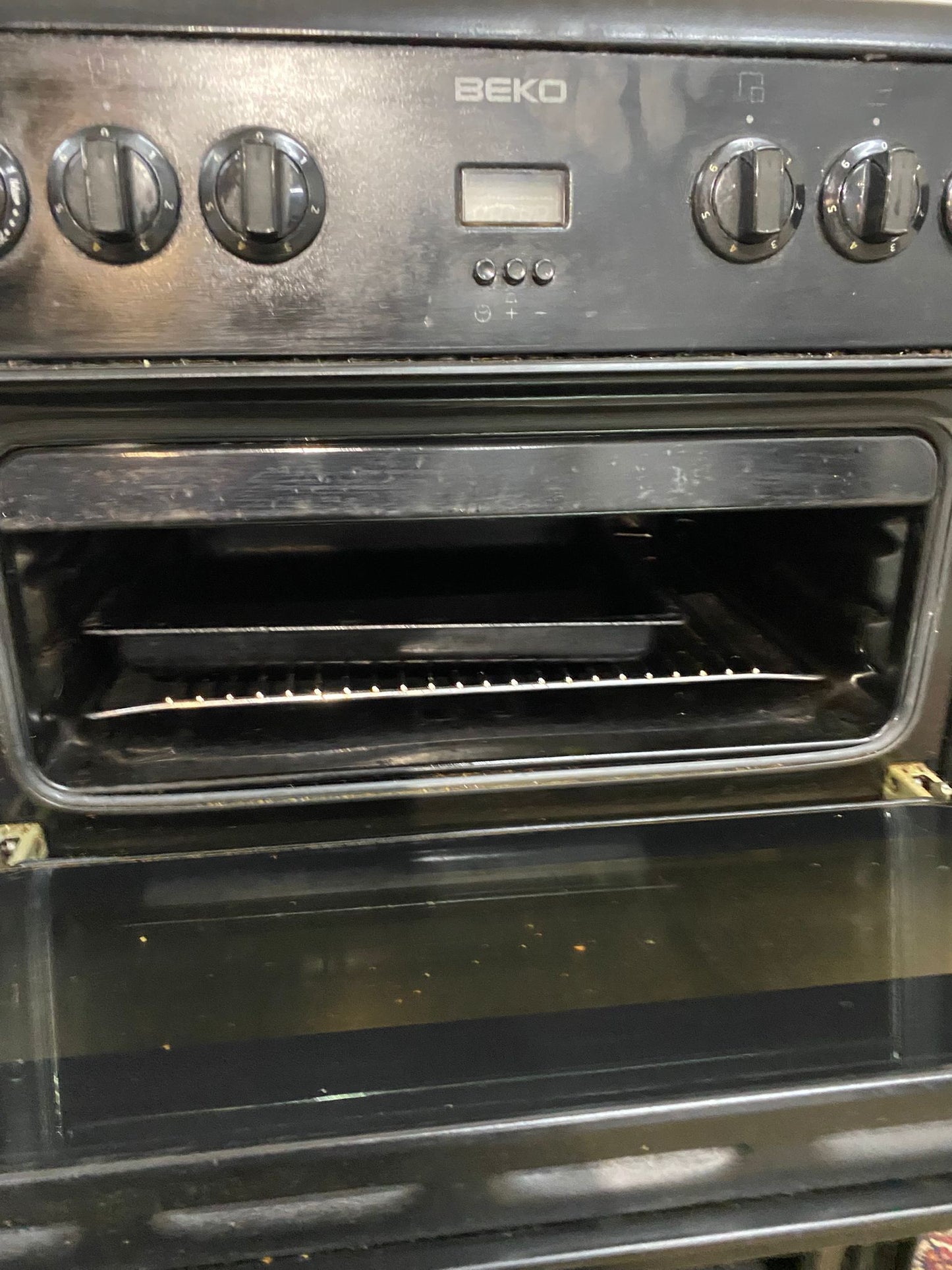 Beko 60CM Black Electric Ceramic Cooker With Dual Oven/Grill For Sale