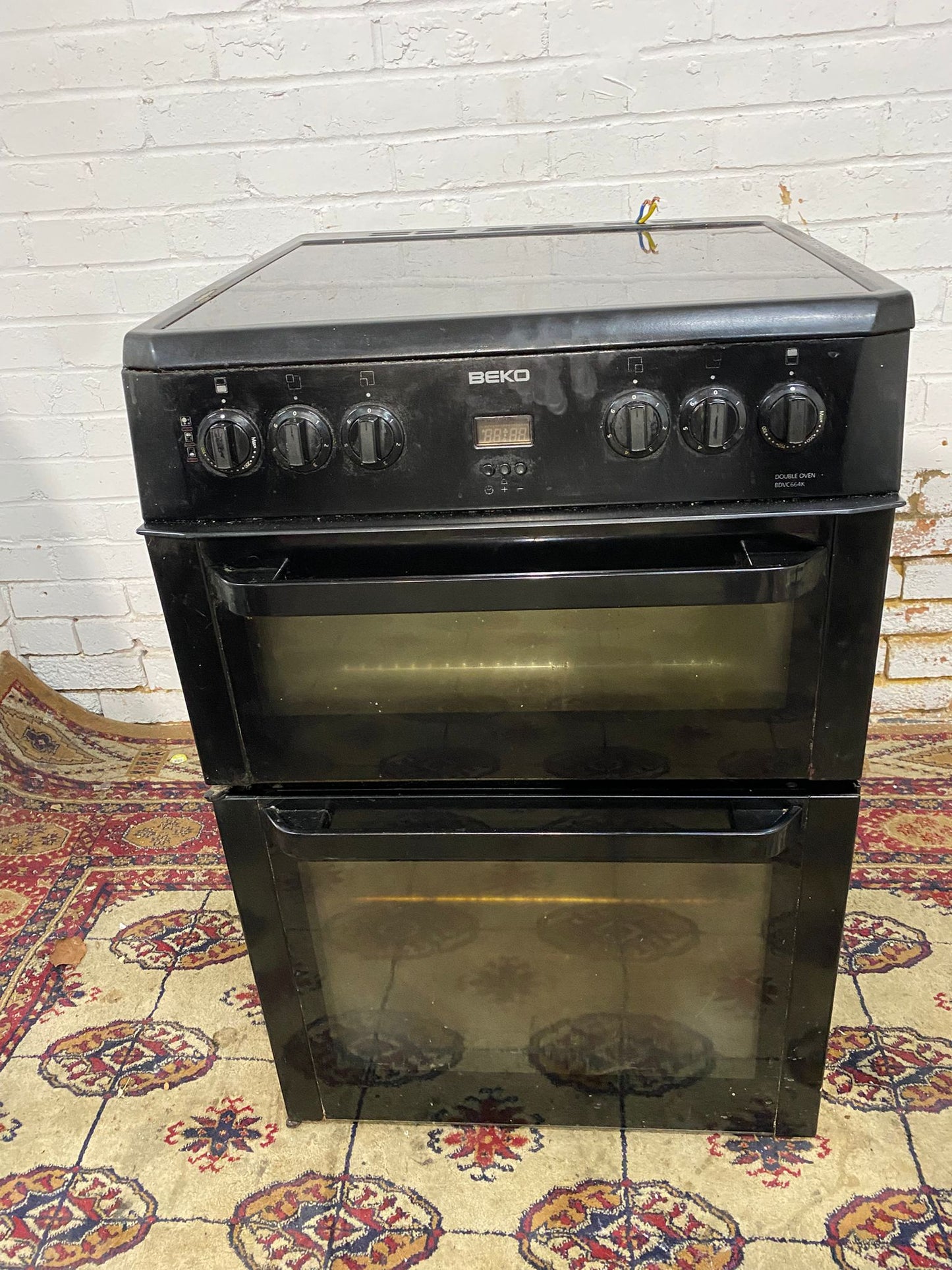 Beko 60CM Black Electric Ceramic Cooker With Dual Oven/Grill For Sale