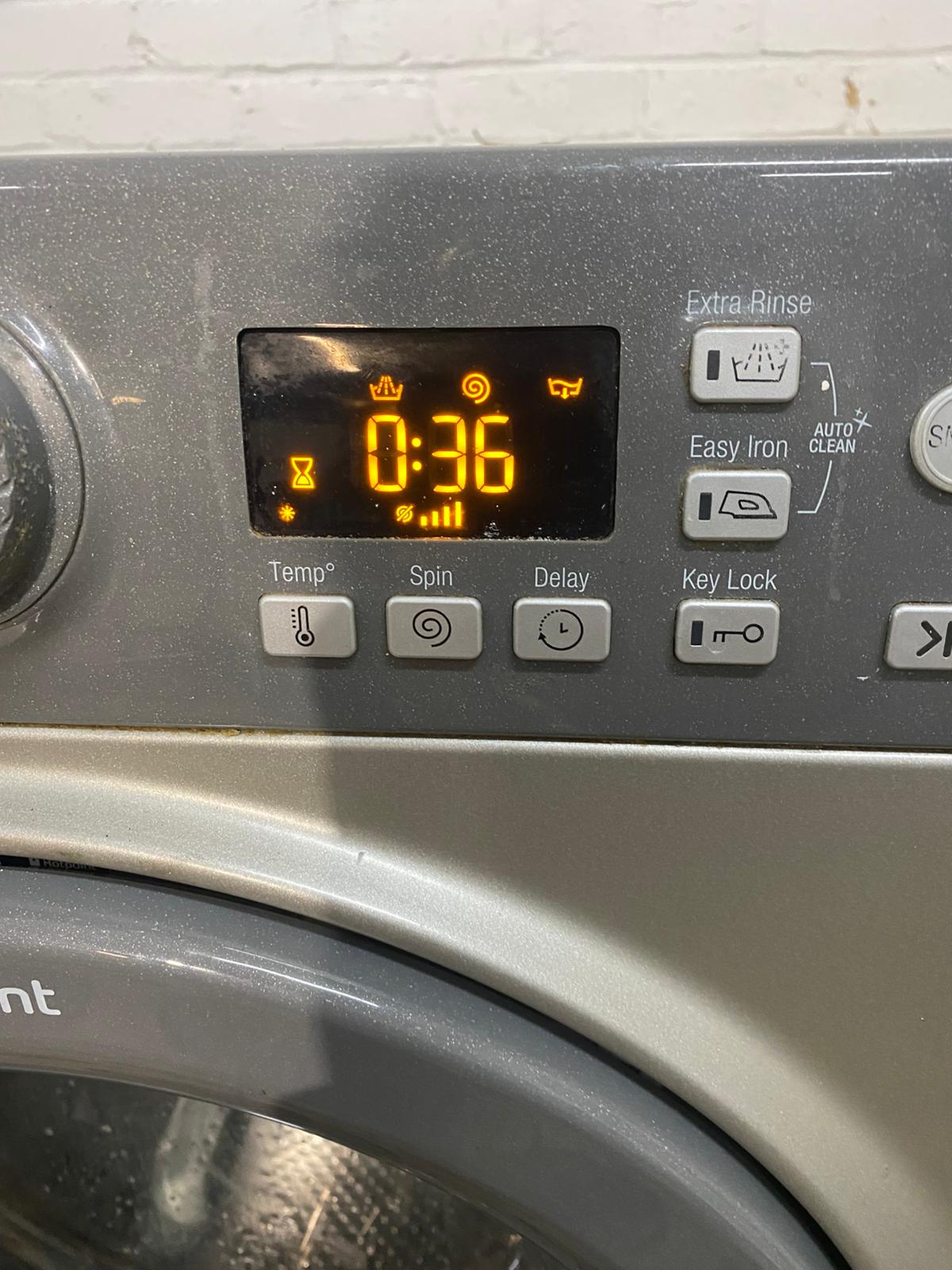 🚚Beautiful Hotpoint Grey 9KG Washing Machine For Sale