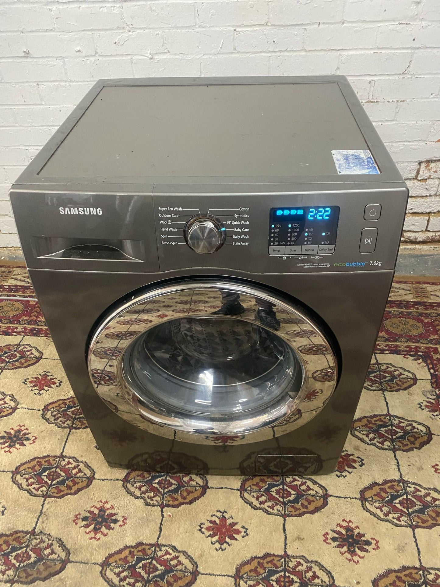 🚚Samsung 7KG Washing Machine With Silver Ring Door For Sale