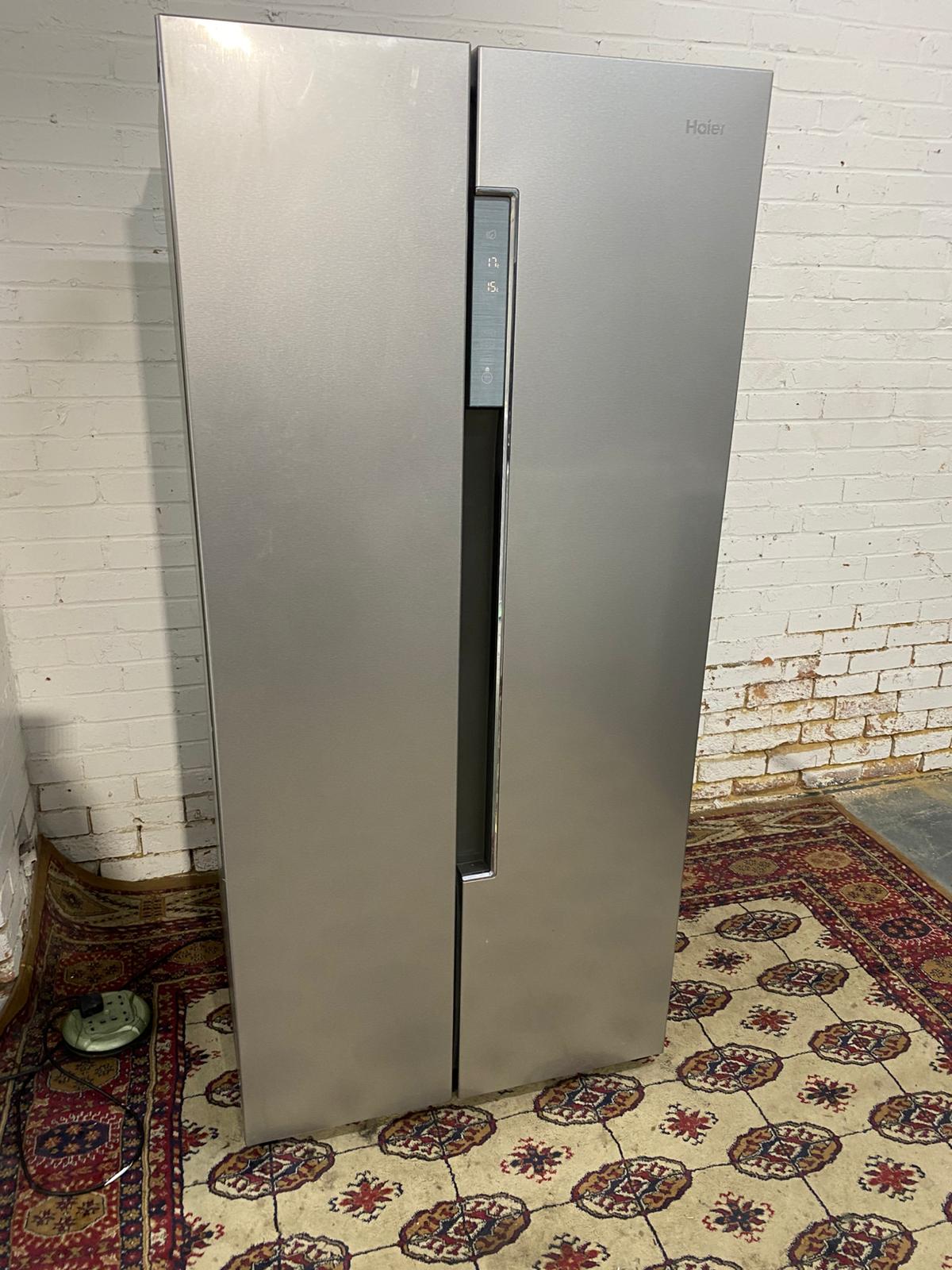 Beautiful Haier Grey American Double Door Fridge Freezer For Sale
