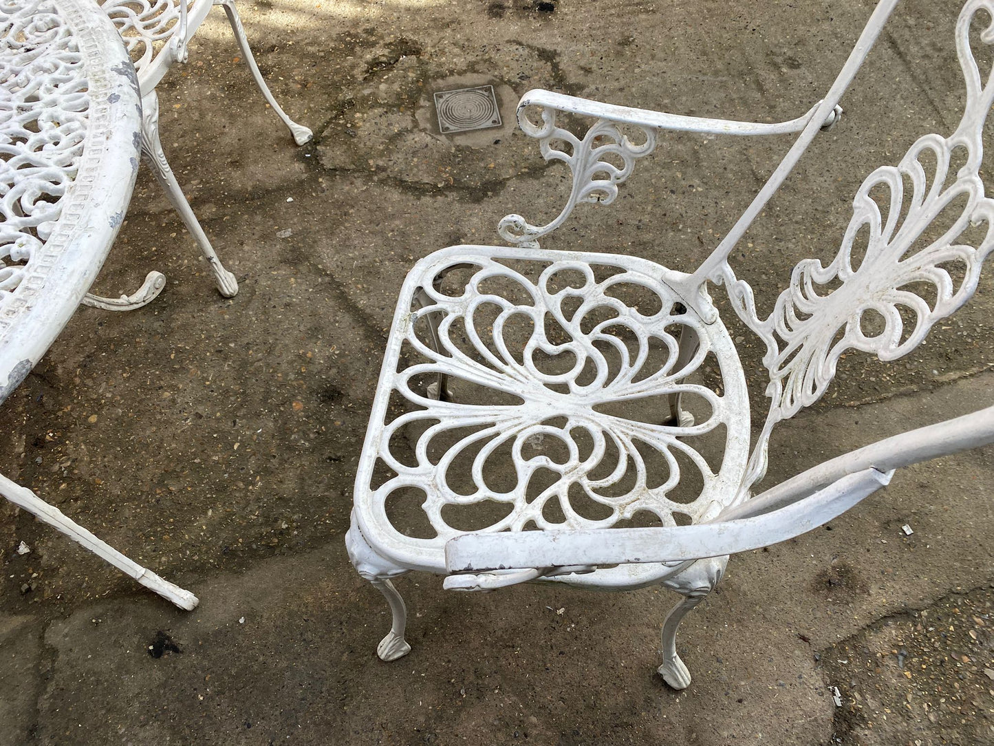 ✅🚐🚐Beautiful Garden Set Patio Large Round Table With 4 Chairs