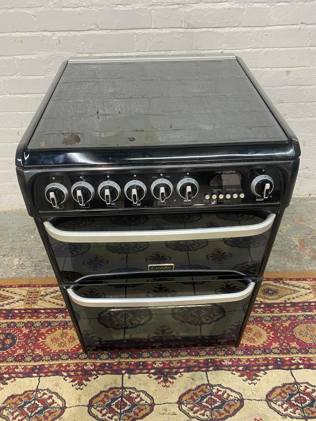 🚐🚐Beautiful Cannon 60CM Black Gas Cooker With Dual Oven/Grill For Sale