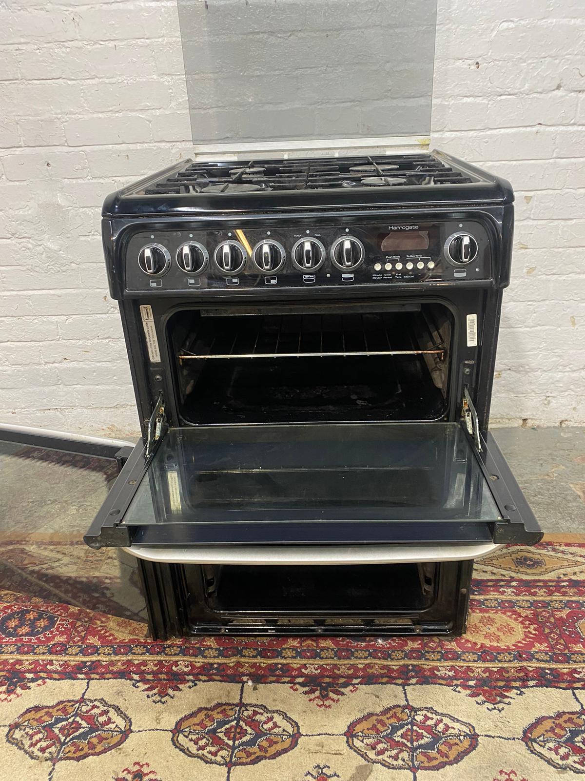 🚐🚐Beautiful Cannon 60CM Black Gas Cooker With Dual Oven/Grill For Sale