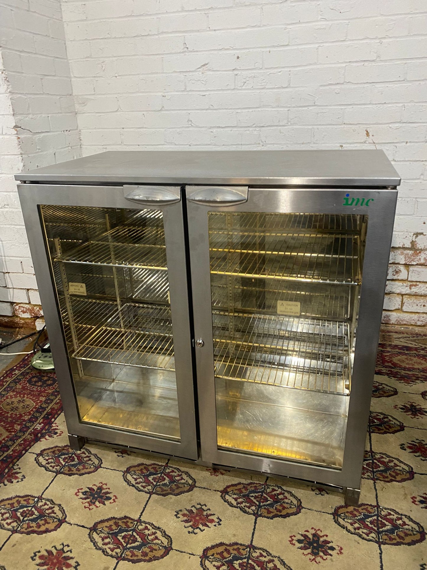🚐🚐Beautiful 2Doors Stainless Steel Commercial Bar Drinks Fridge For Sale (video available)