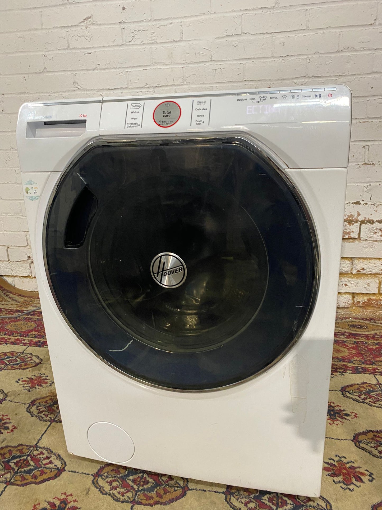 🚚Beautiful Hoover Large Drum 10kg Wifi Fully Touch Washing Machine For Sale