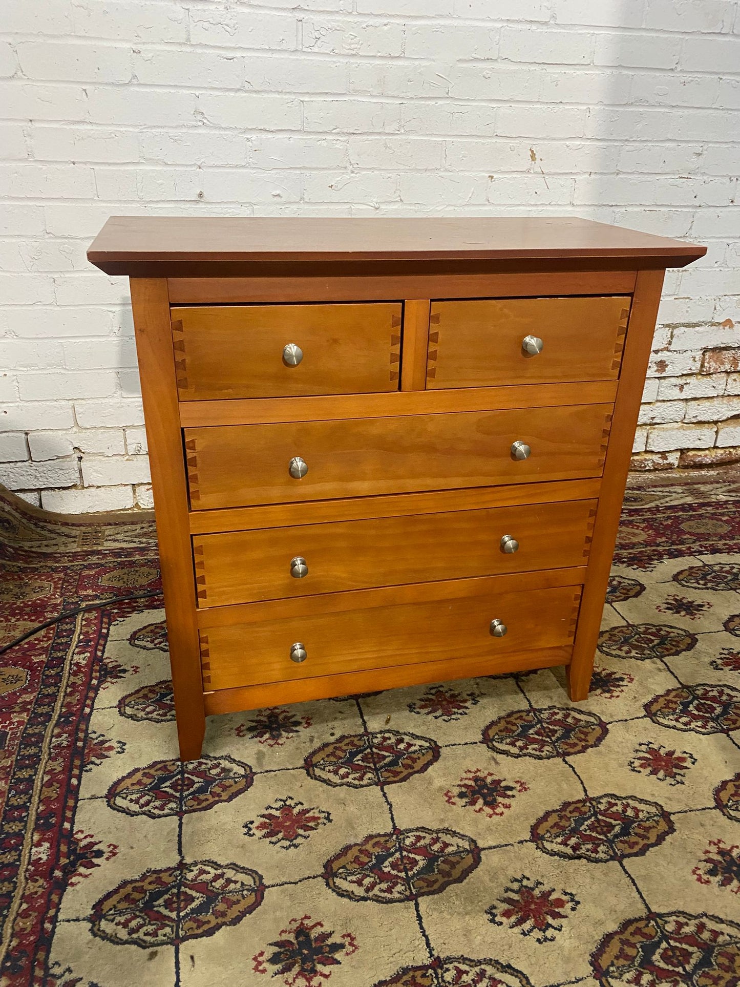 🚚Beautiful Stylish 5Drawers Assemble Chest Dresser For Sale