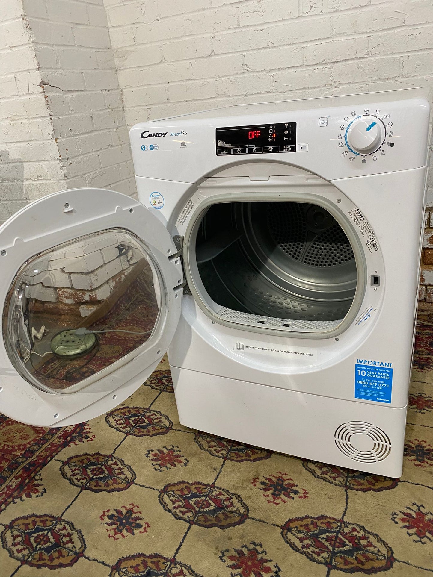 🚐🚐Beautiful Candy 9KG Glass Door Condenser Dryer For Sale