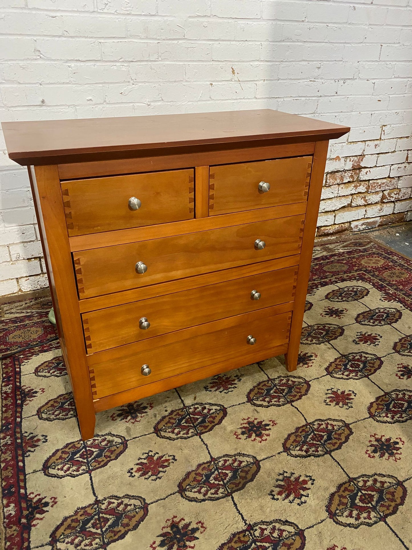 🚚Beautiful Stylish 5Drawers Assemble Chest Dresser For Sale