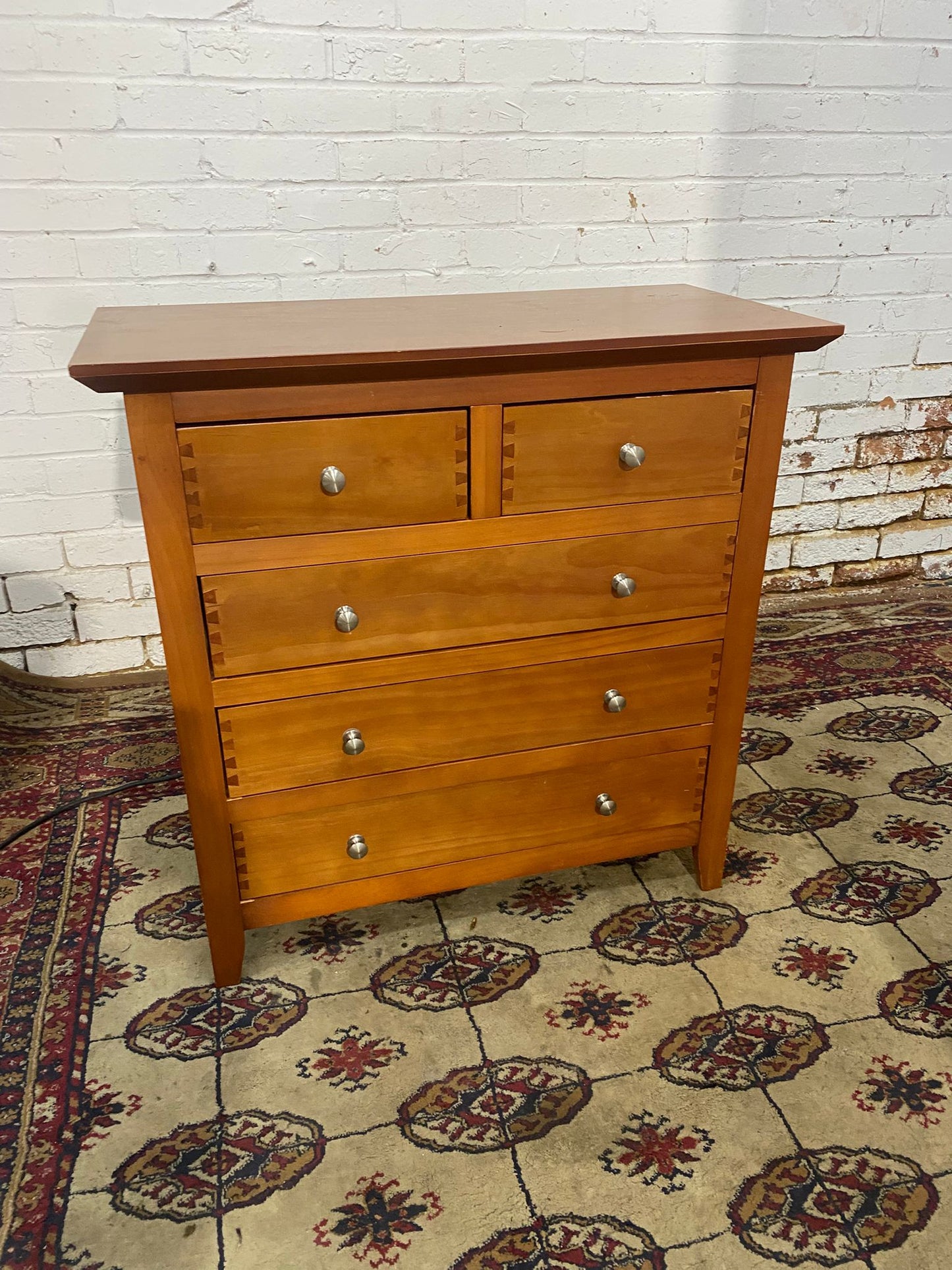 🚚Beautiful Stylish 5Drawers Assemble Chest Dresser For Sale