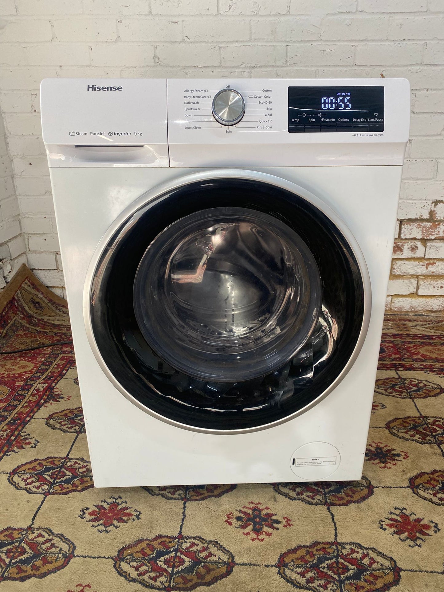 FREE DELIVERY Beautiful Latest Model Hisense Large Drum 9KG Washing Machine