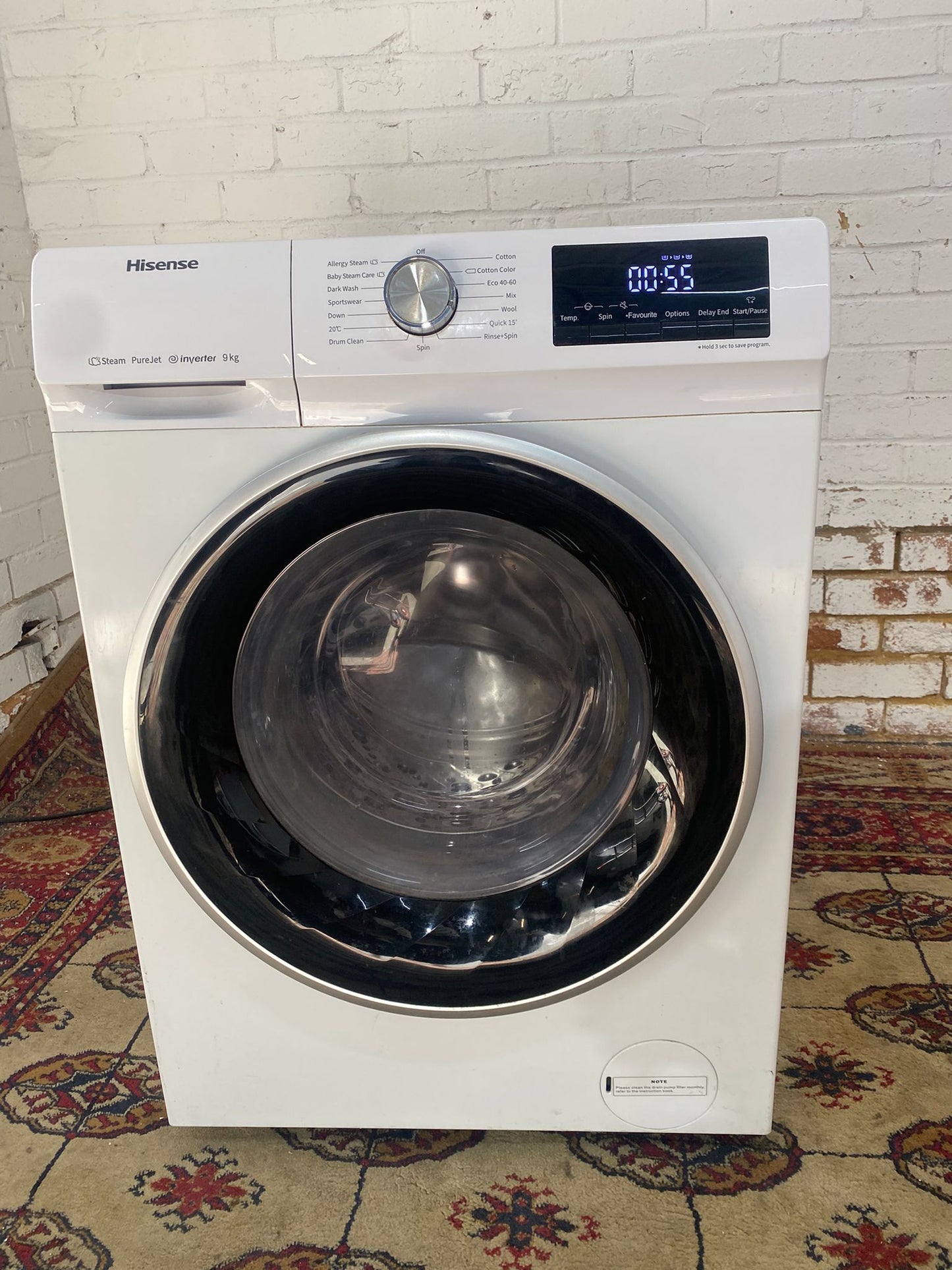FREE DELIVERY Beautiful Latest Model Hisense Large Drum 9KG Washing Machine
