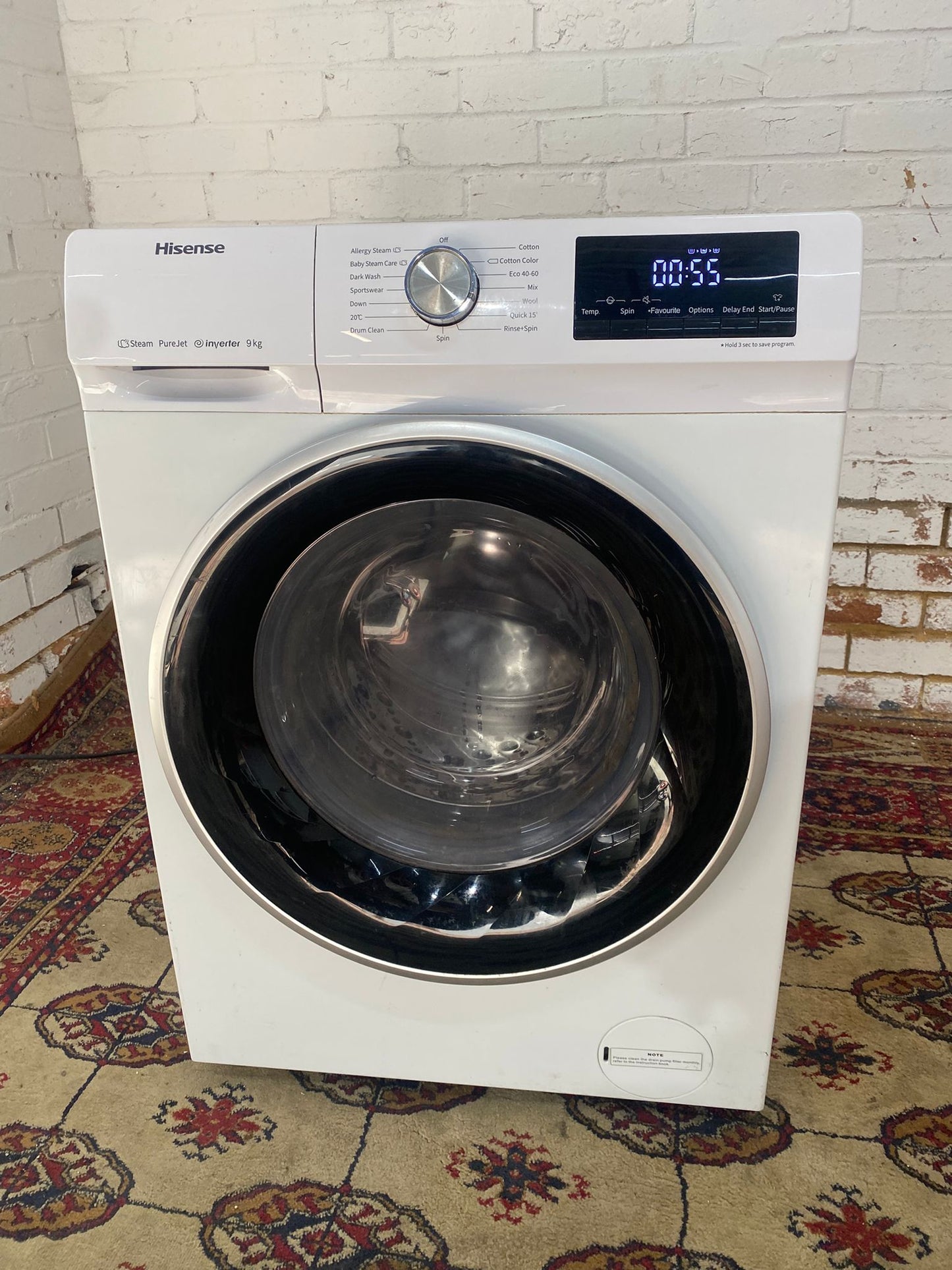FREE DELIVERY Beautiful Latest Model Hisense Large Drum 9KG Washing Machine