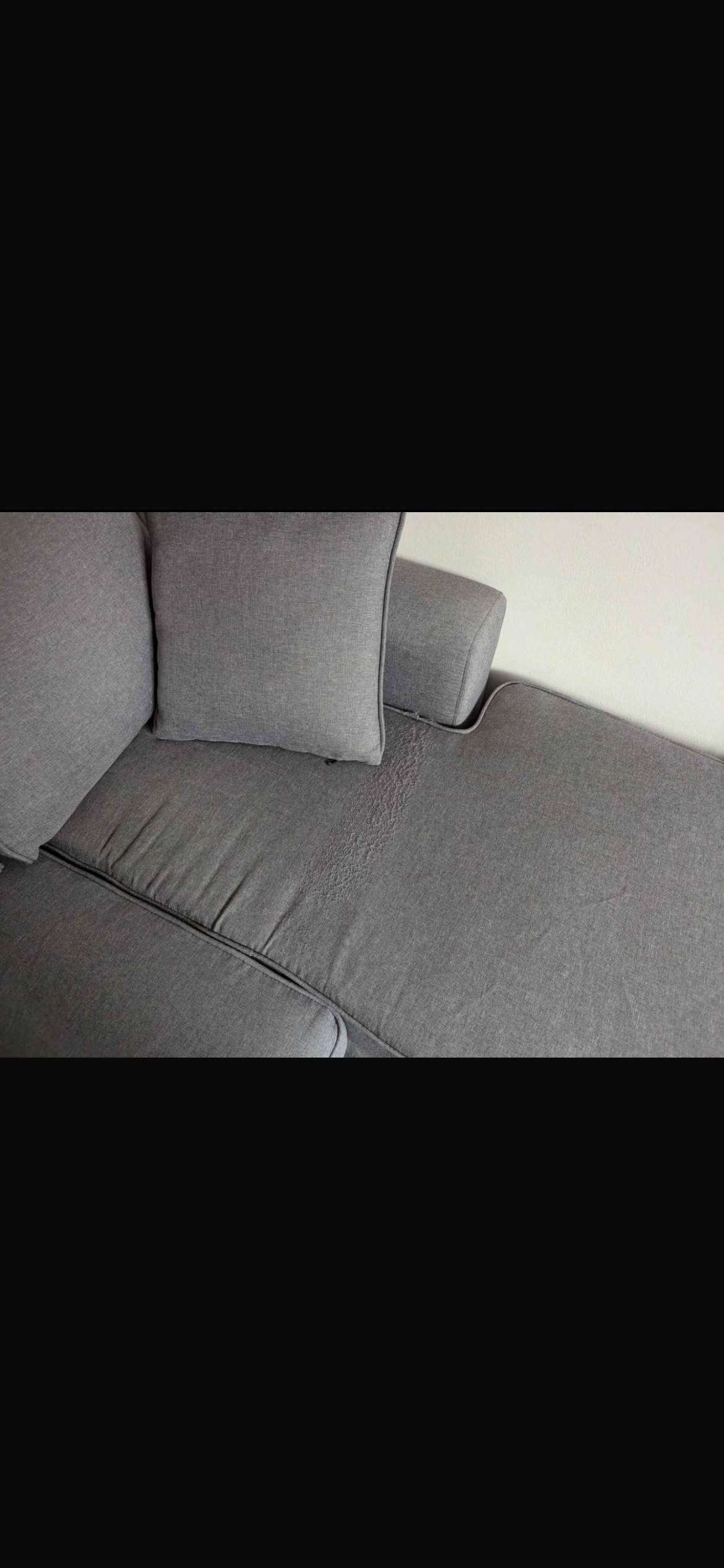 🚚Beautiful Grey Corner Sofa