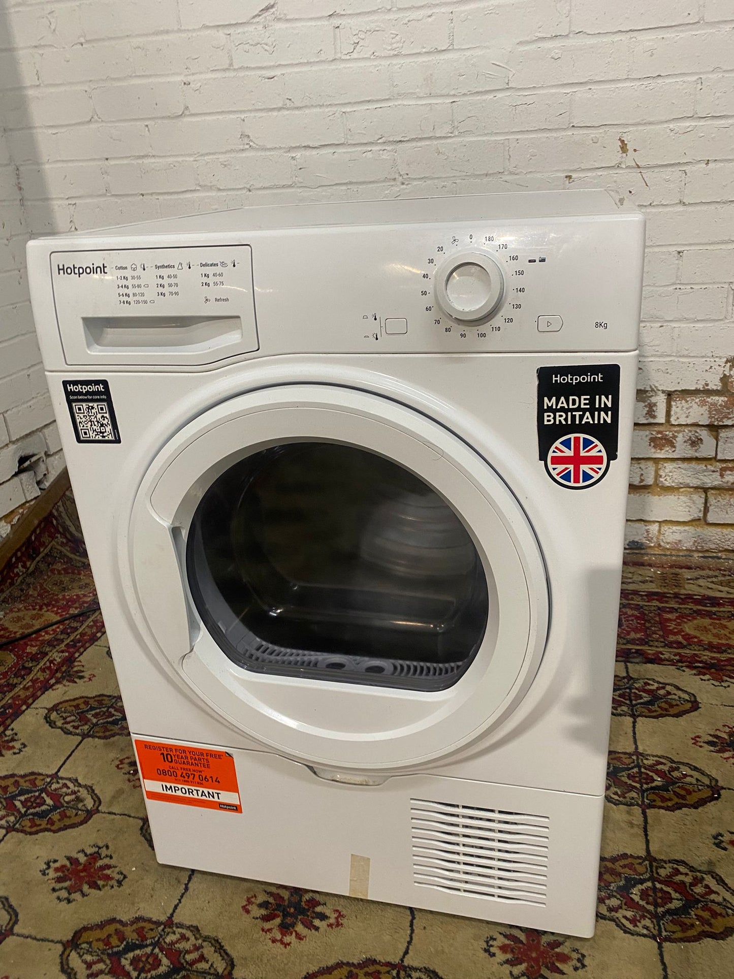Beautiful HotPoint 8KG Condenser Dryer With HeatPump For Sale