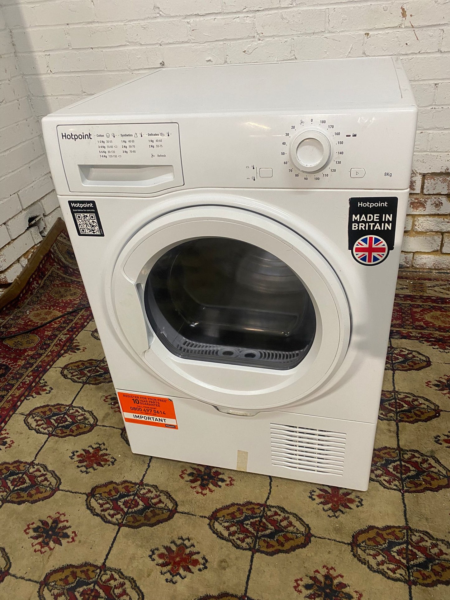 Beautiful HotPoint 8KG Condenser Dryer With HeatPump For Sale