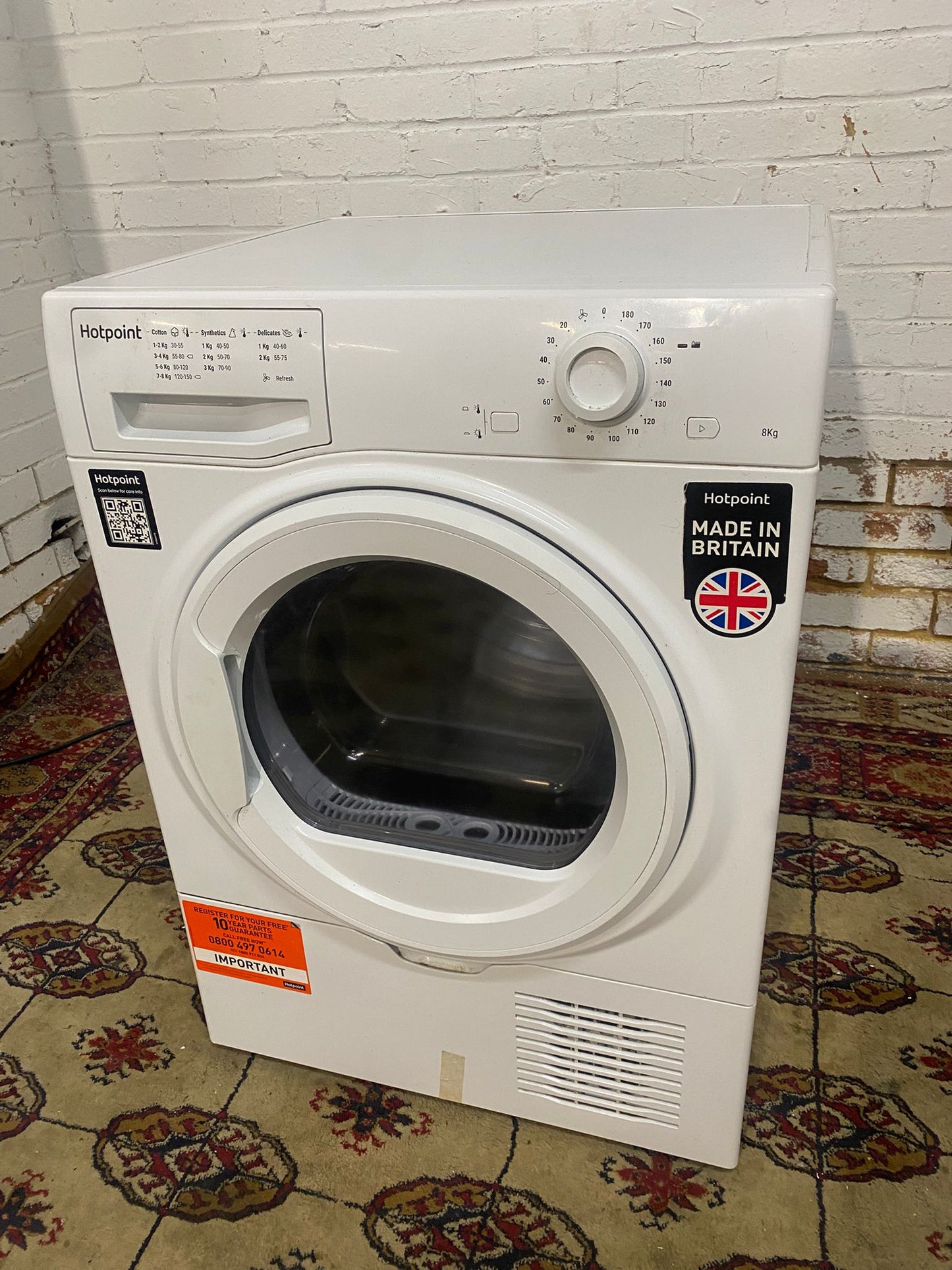 Beautiful HotPoint 8KG Condenser Dryer With HeatPump For Sale