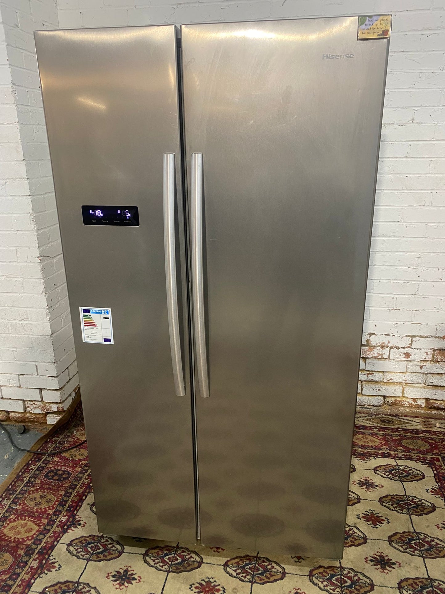 🚚Beautiful Hisense NonPlumb American Fridge Freezer
