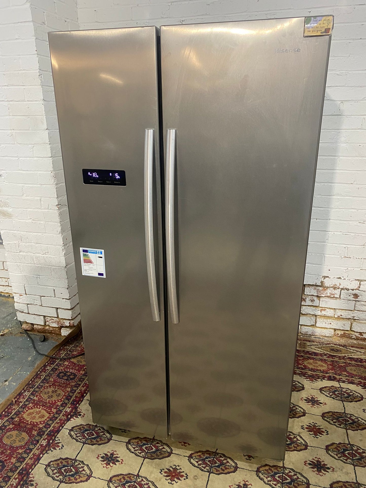 🚚Beautiful Hisense NonPlumb American Fridge Freezer