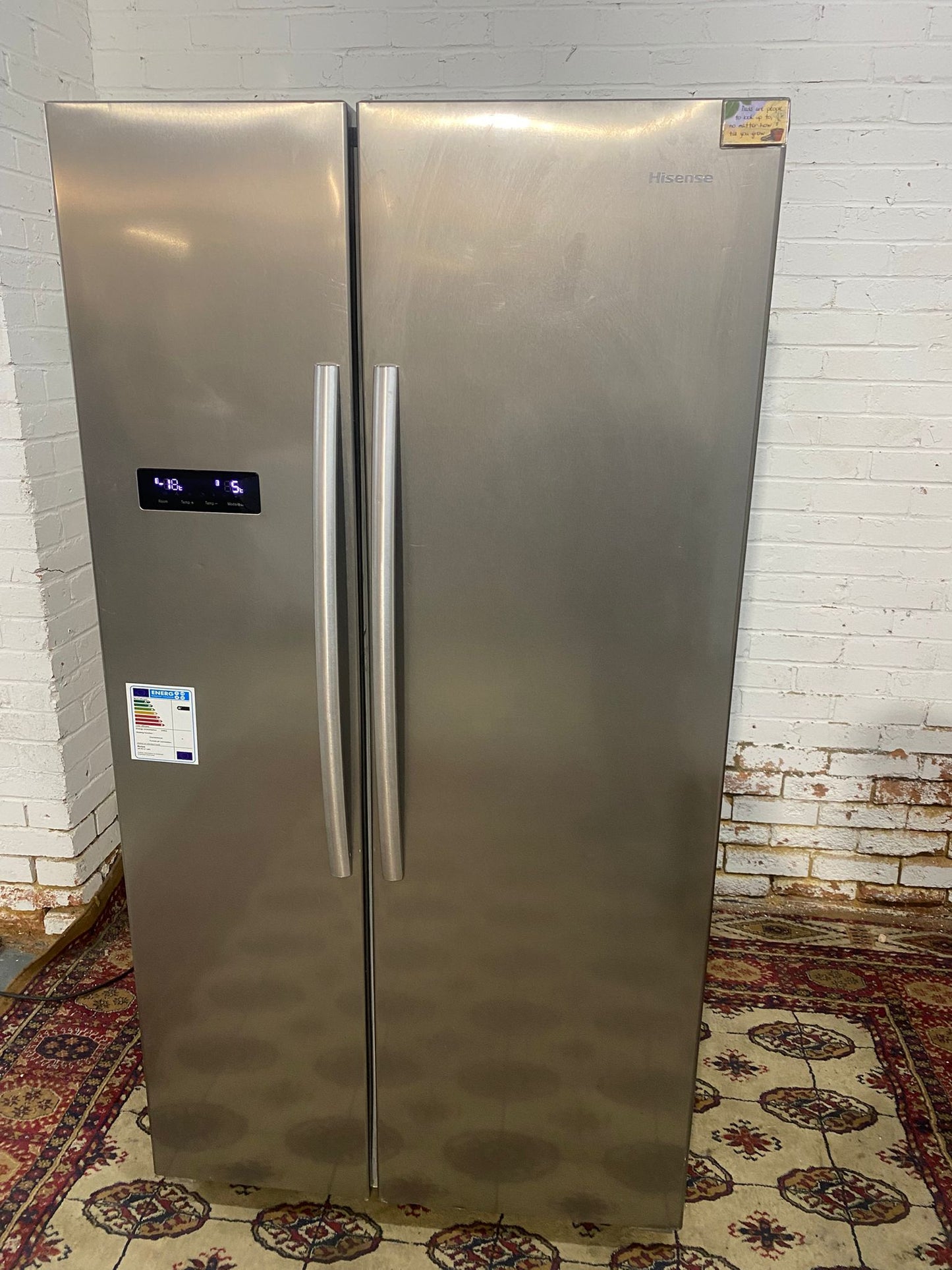 🚚Beautiful Hisense NonPlumb American Fridge Freezer