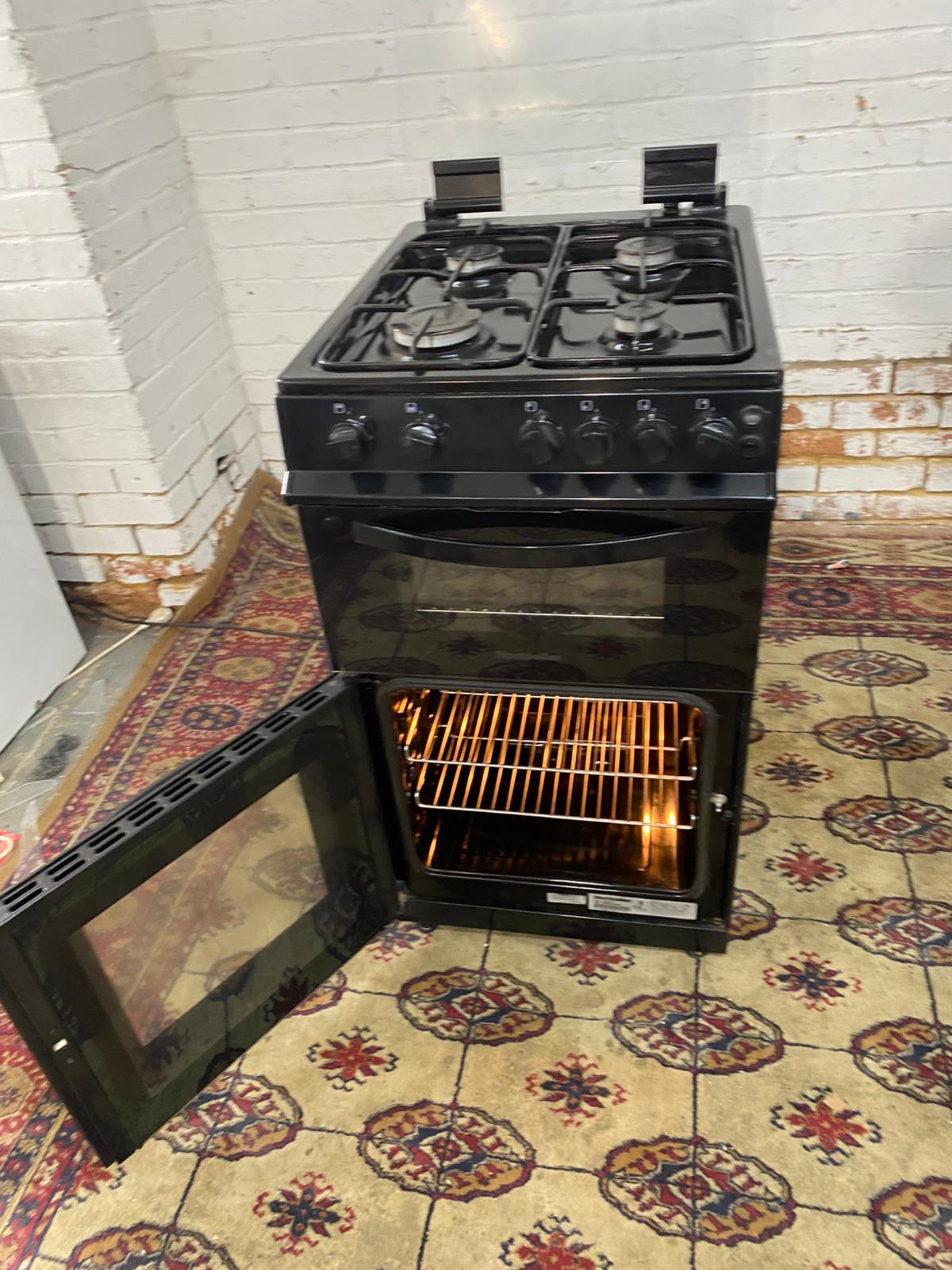 🚚Beautiful Black 50CM Gas Cooker Oven/Grill For Sale