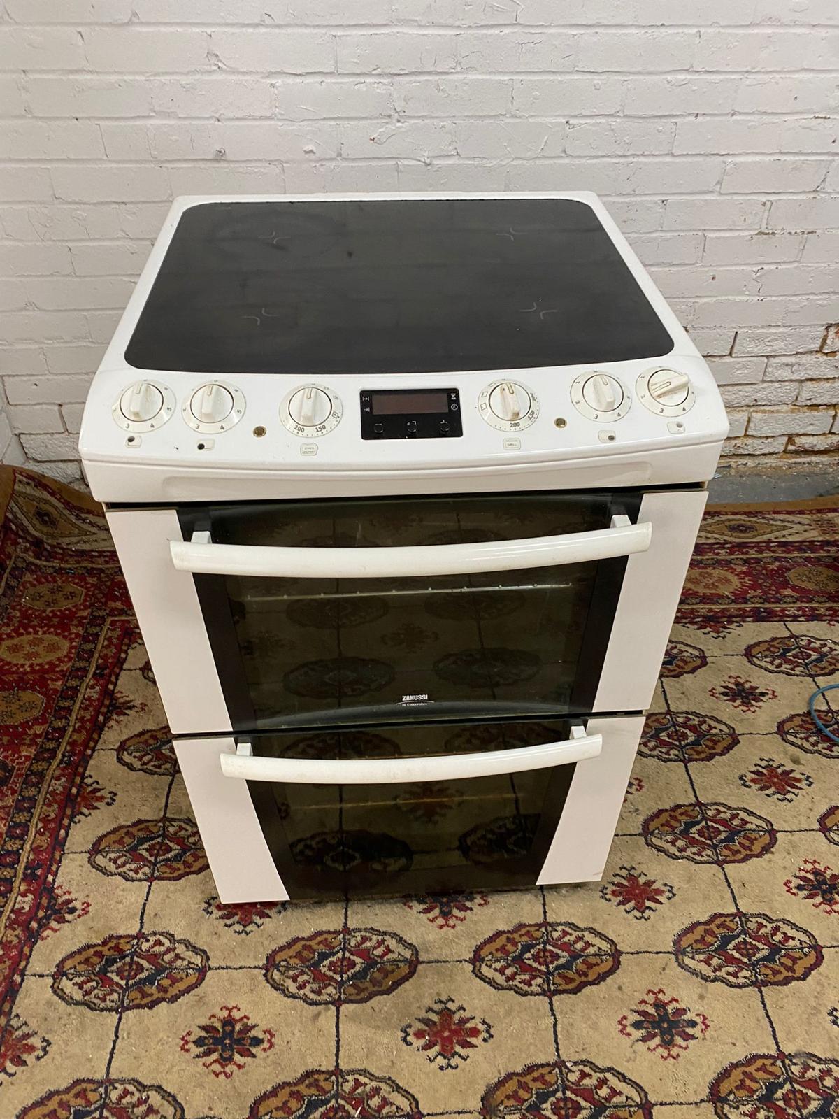 🚚Zanussi 60CM Electric Ceramic Cooker With Oven/Grill For Sale