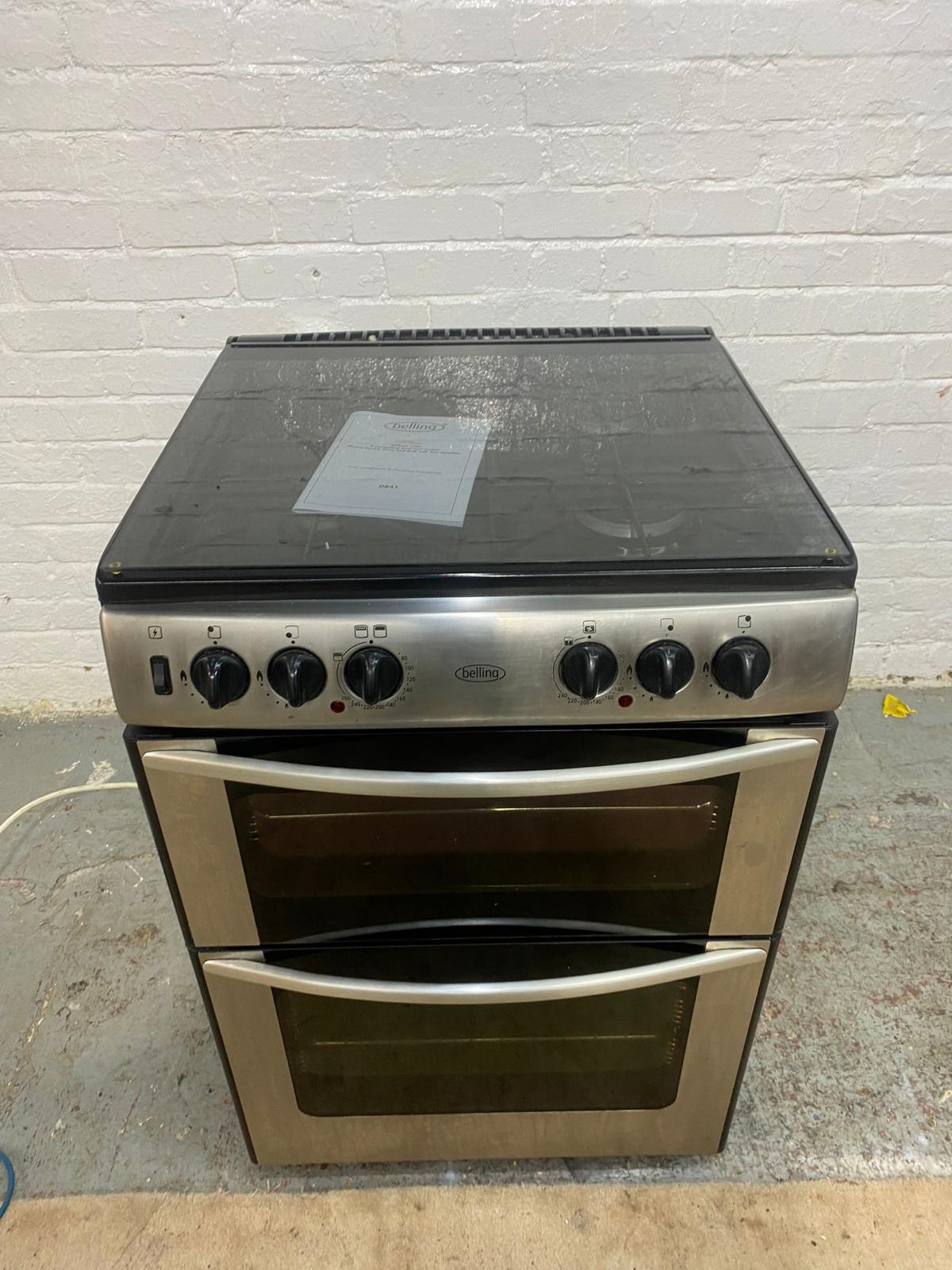 🚐🚐Belling 60CM Black Gas Cooker With Dual Oven/Grill For Sale