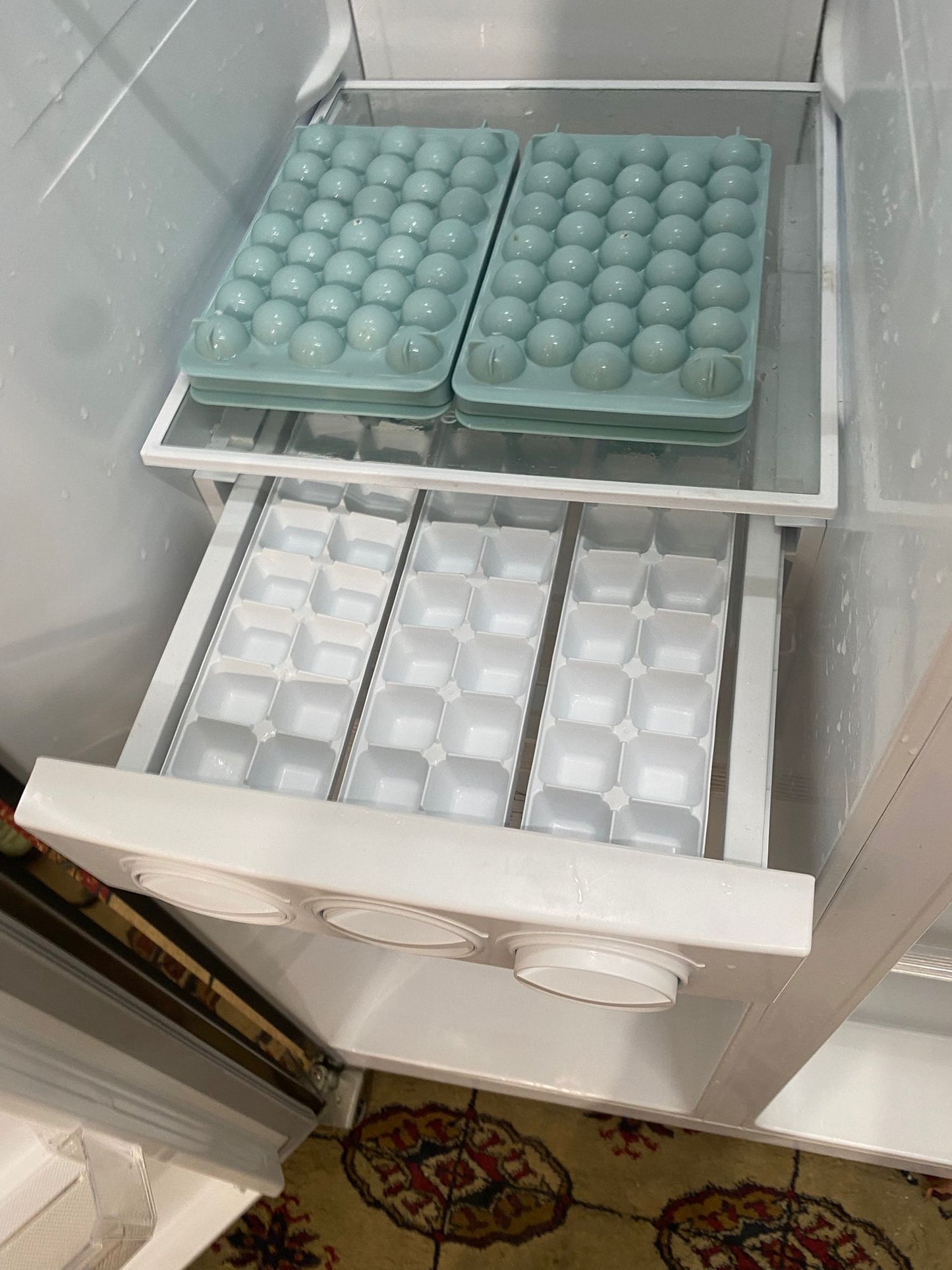 🚚Beautiful Bush Stainless Steel American Double Door Non Plumb Fridge Freezer For Sale