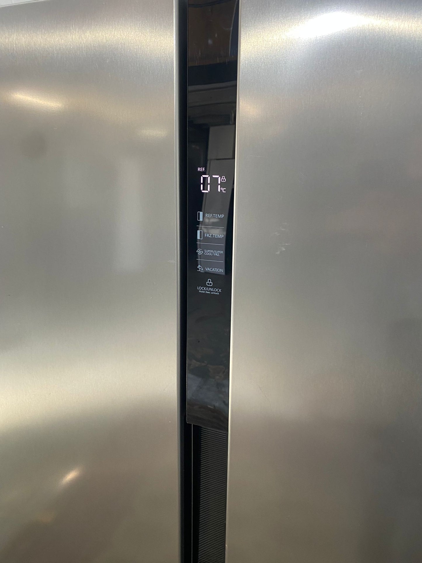 🚚Beautiful Bush Stainless Steel American Double Door Non Plumb Fridge Freezer For Sale