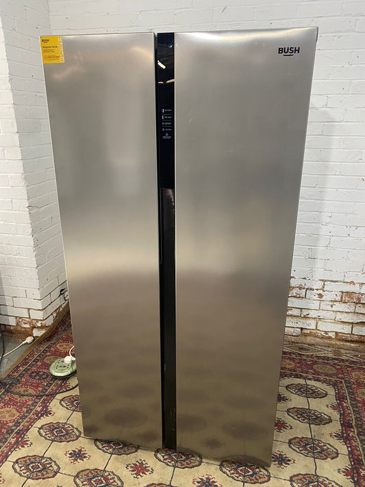 🚚Beautiful Bush Stainless Steel American Double Door Non Plumb Fridge Freezer For Sale