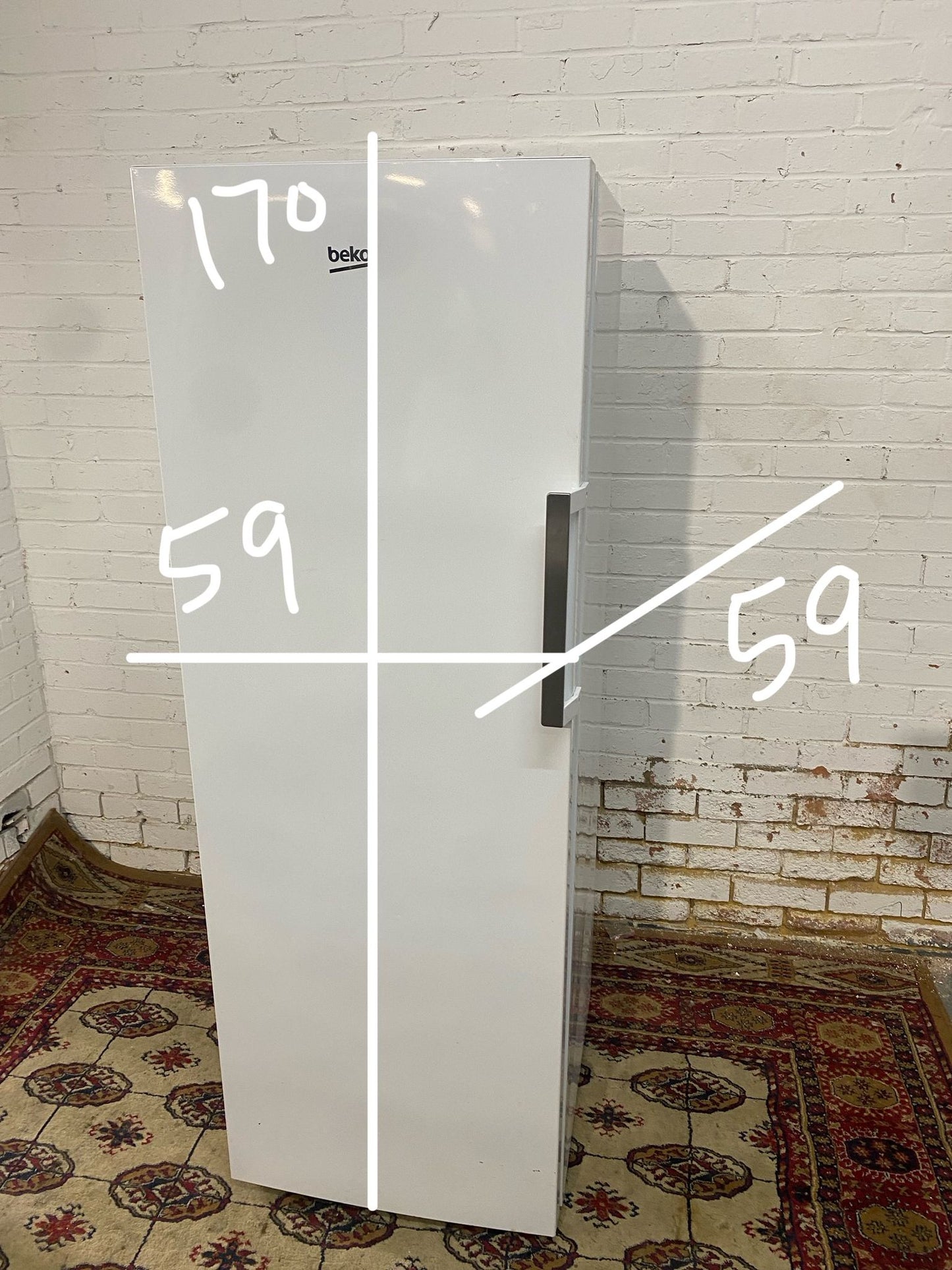 🚚Tall Beko White Standing Freezer For Sale