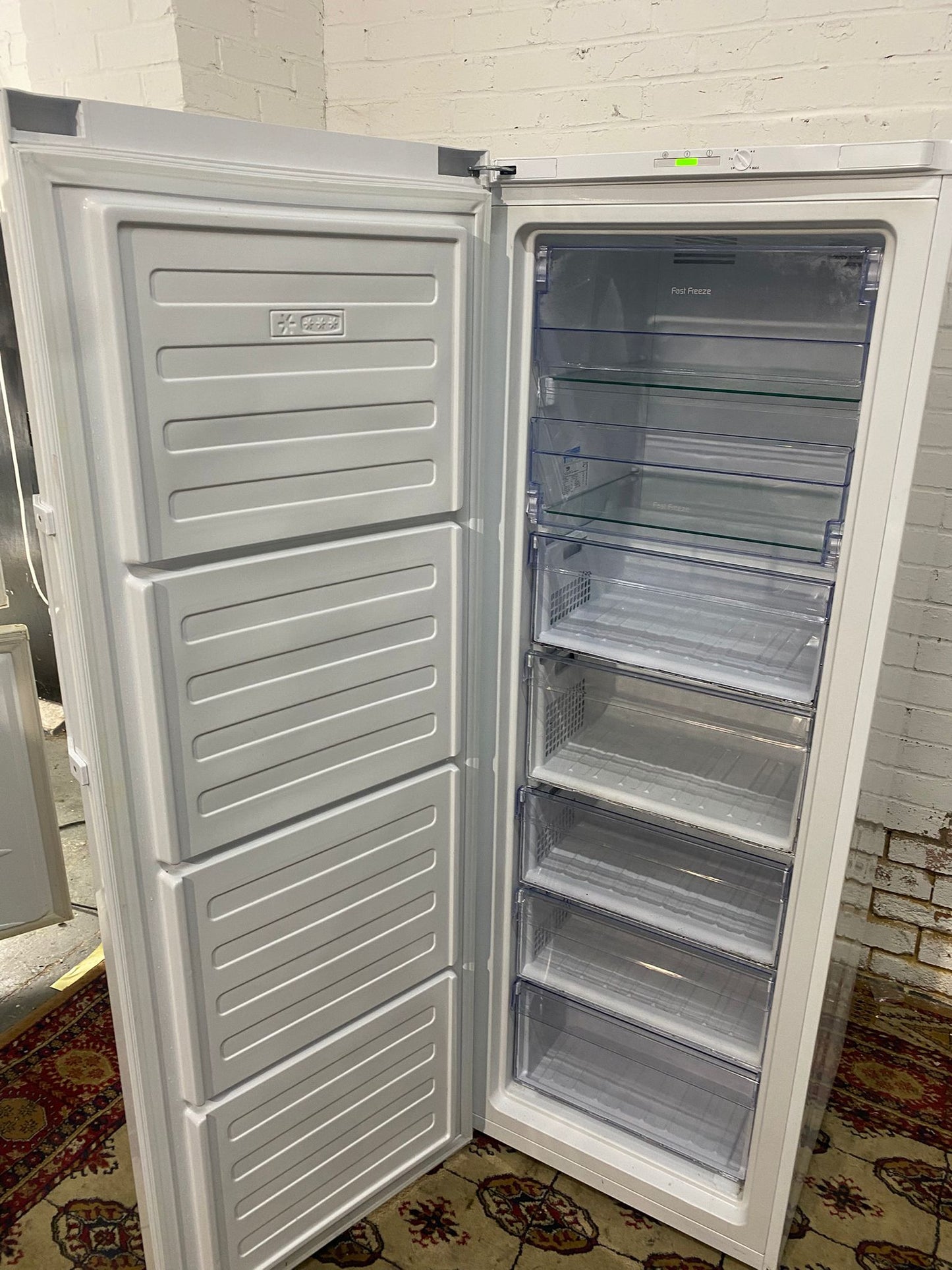🚚Tall Beko White Standing Freezer For Sale